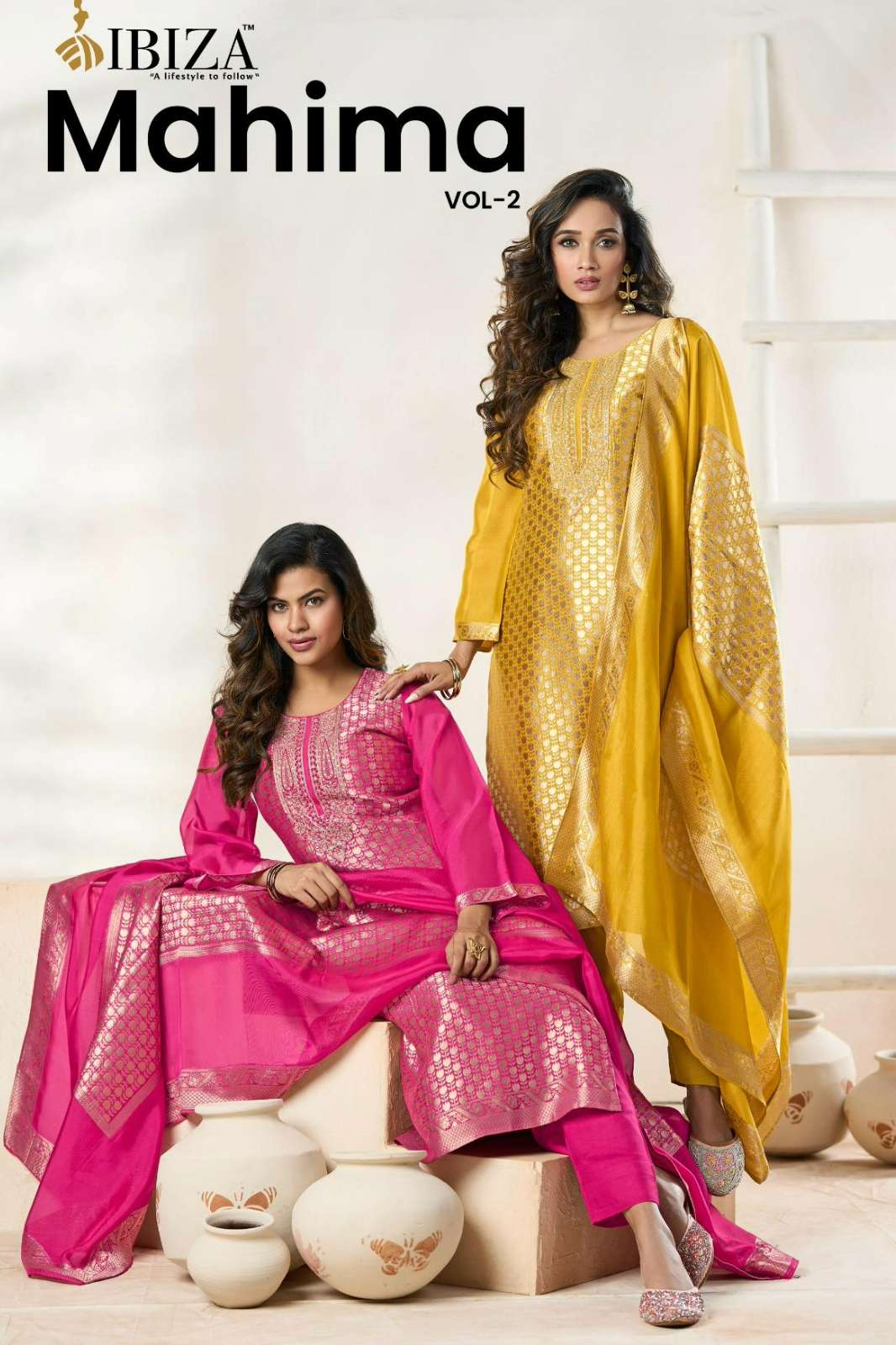 IBIZA MAHIMA VOL 2 PURE BANGLORY SILK EMBROIDERED SUIT