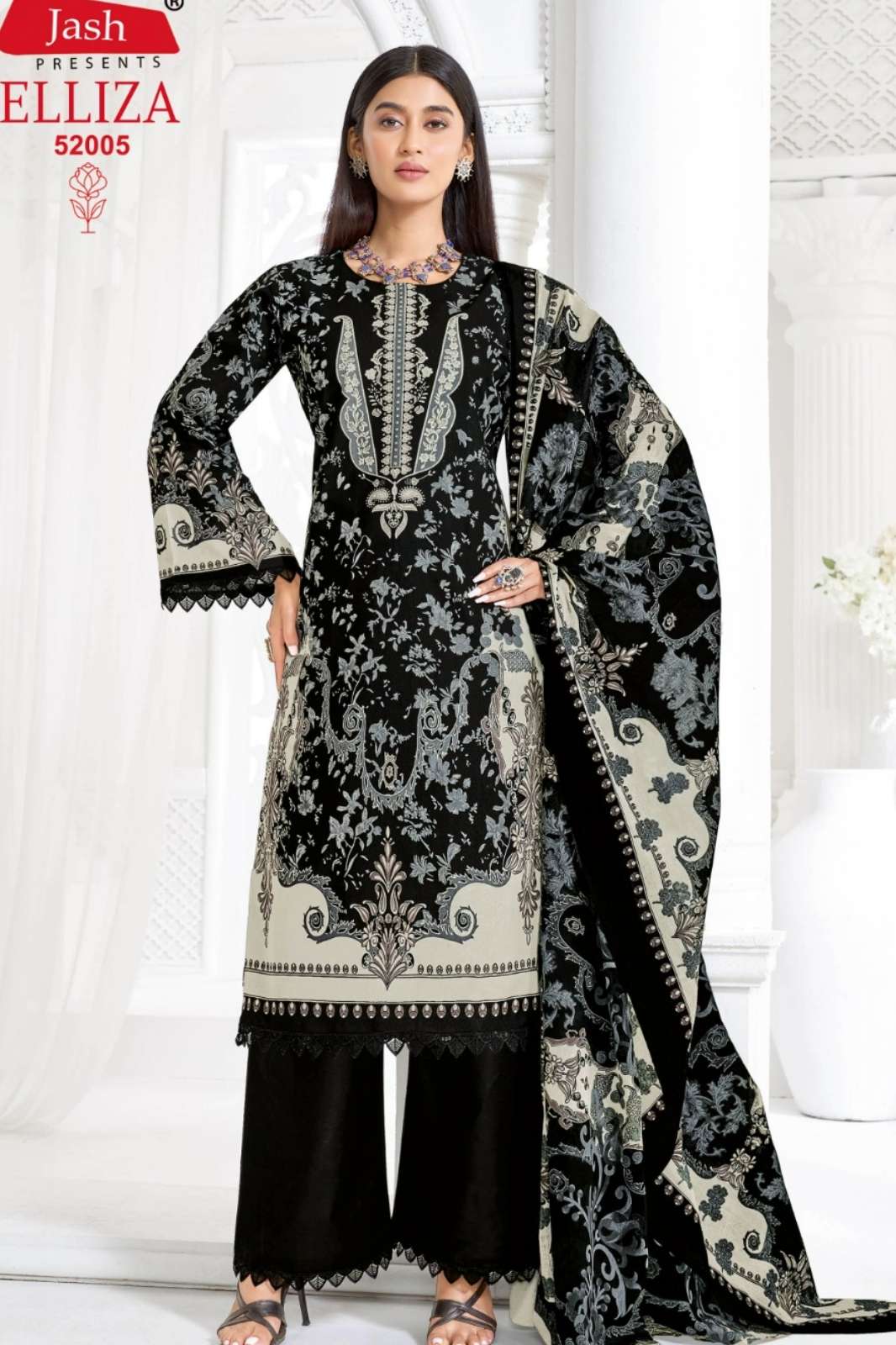 JASH ELLIZA 52 Beautiful Printed Pure Cotton Pakistani Suit