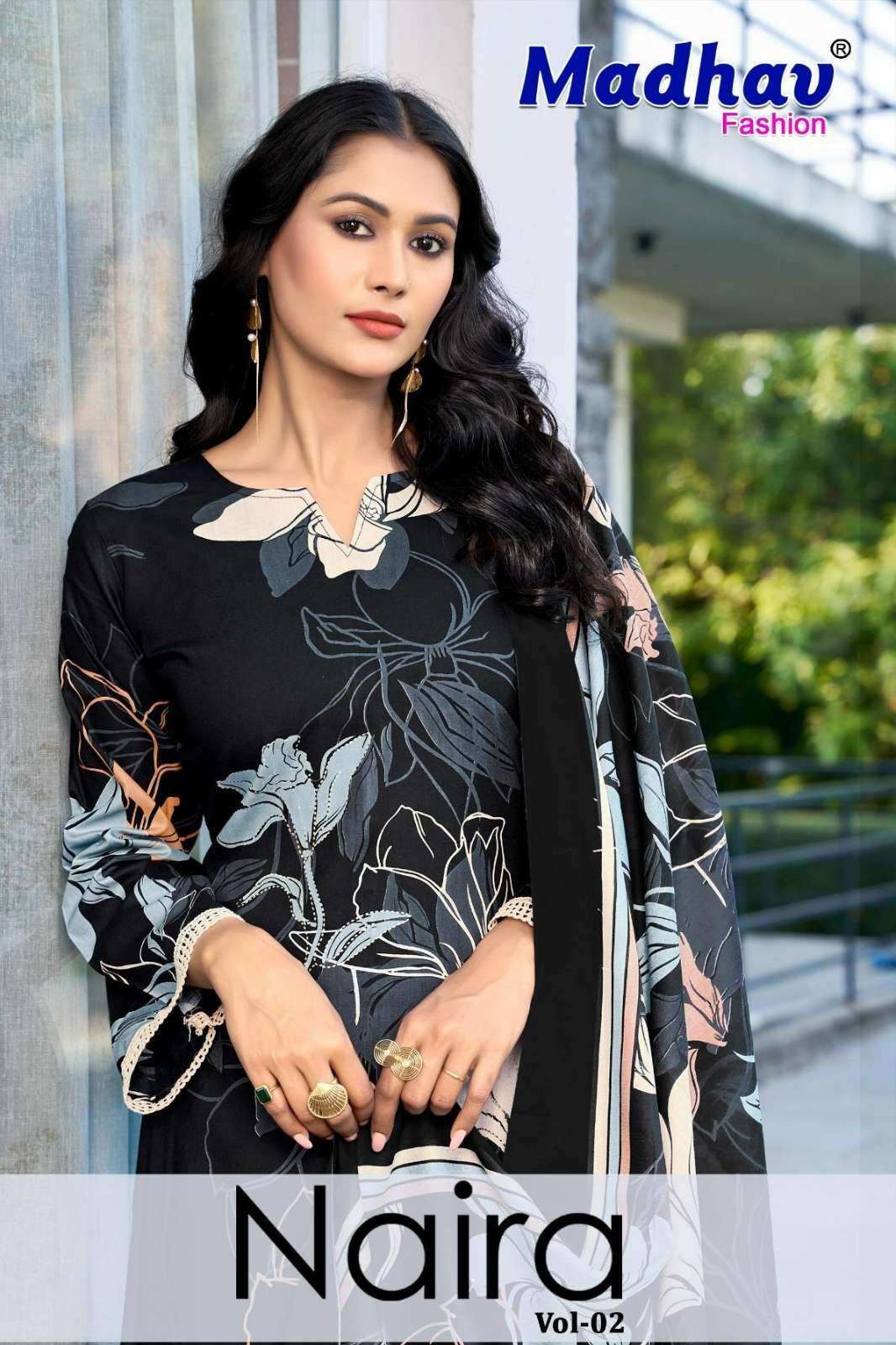 MADHAV FASHION  NAIRA VOL 02 BEAUTIFUL RAYON PAKISTANI SUIT 