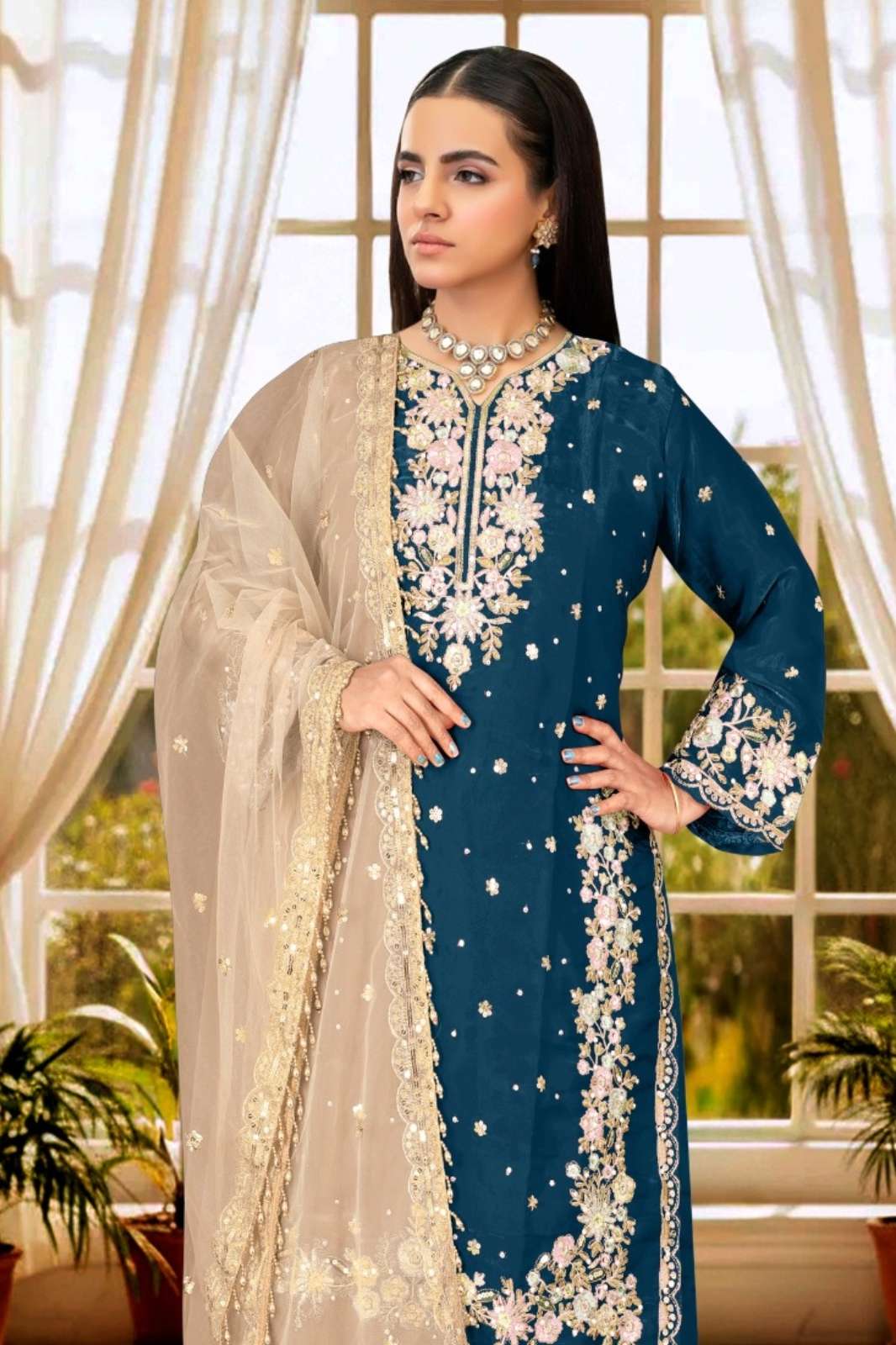MOTIFZ R1282 BEAUTIFUL FANCY EMBROIDERED FANCY SUIT 