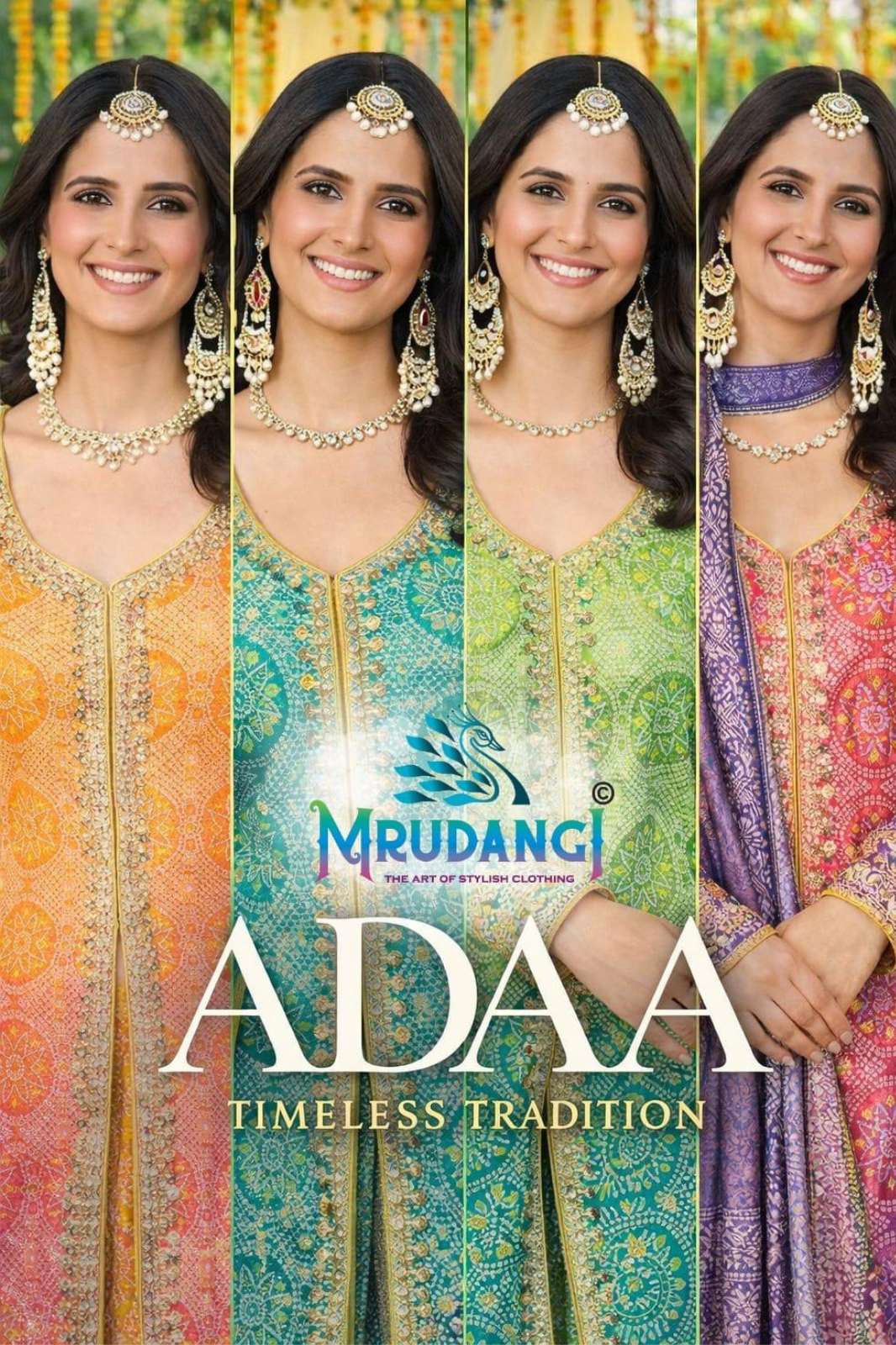 MRUDANGI ADAA 766 TO 769 REAL PREMIUM CHINON SILK SALWAR SUIT