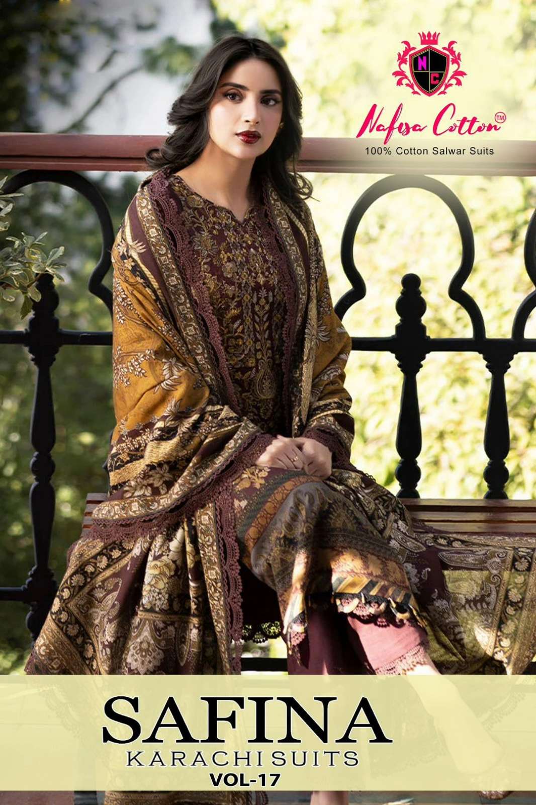 Nafisa Cotton SAFINA KARACHI SUITS VOL 17 Pure Cotton Digital Printed Pakistani Suit