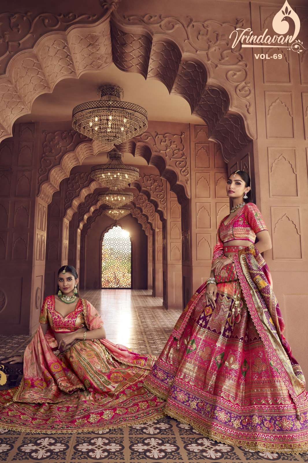 Royal Vrindavan Vol 69 Banarasi Premium Silk Bridal Lehenga Choli