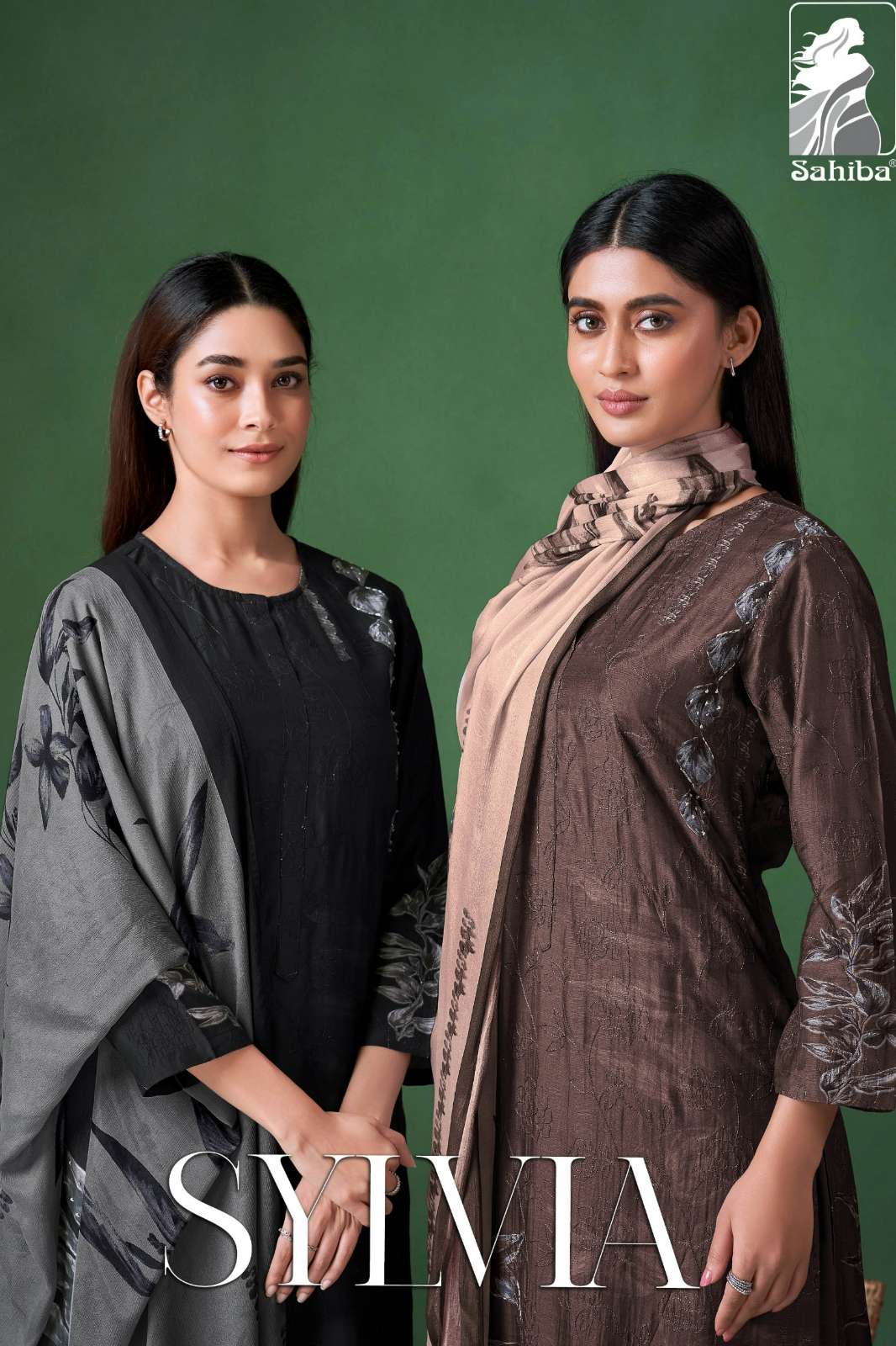 SAHIBA SYLVIA PURE MUSLIN SILK EMBROIDERY & HAND WORK SUIT 