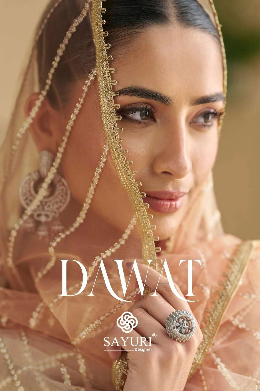 SAYURI DAWAT READY TO WEAR REAL GEORGETTE EMBROIDERED ANARKALI SUIT