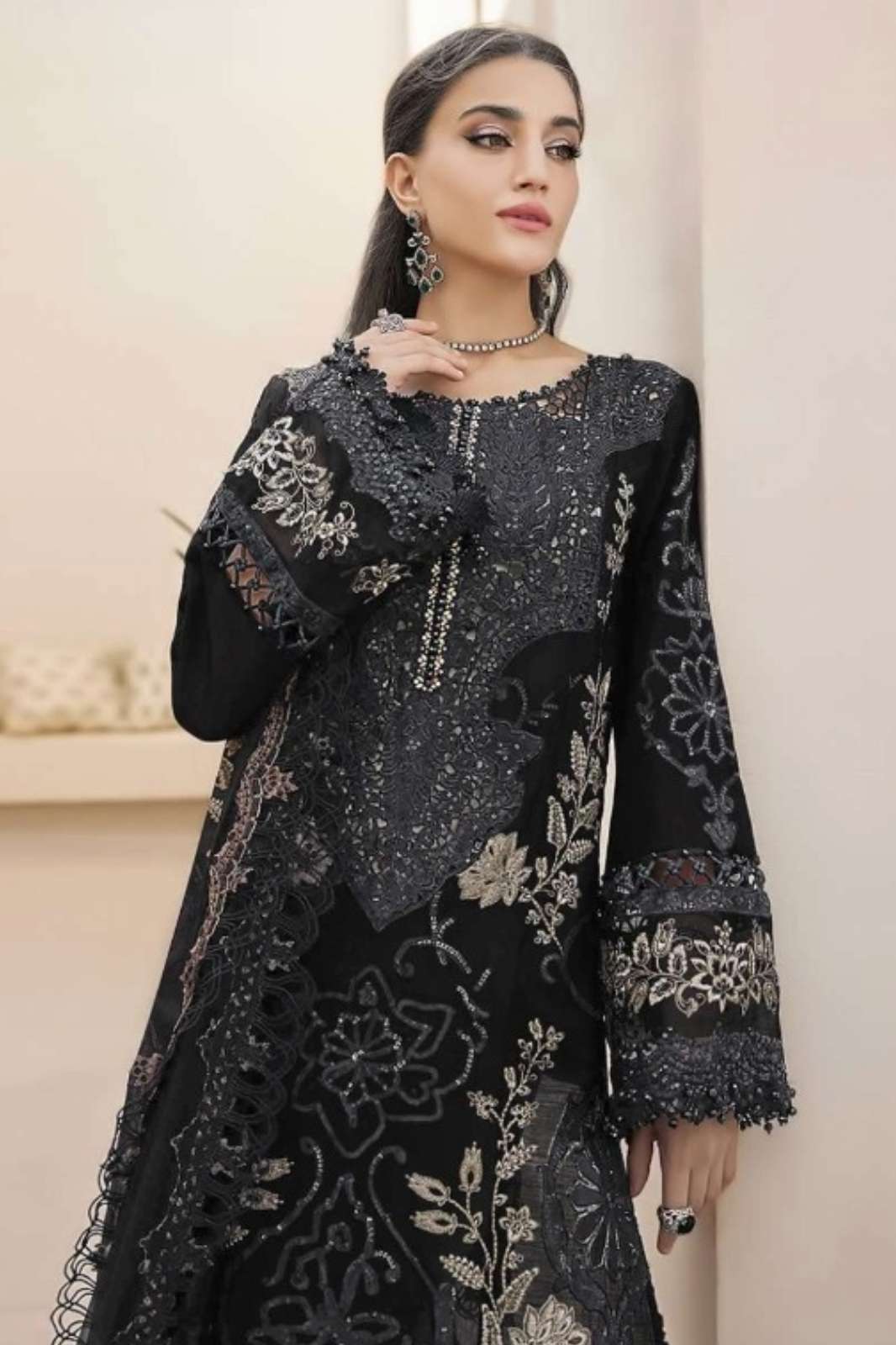 Shree Fabs Sf 5534 timeless pakistani georgette suit with embroidery & hand work