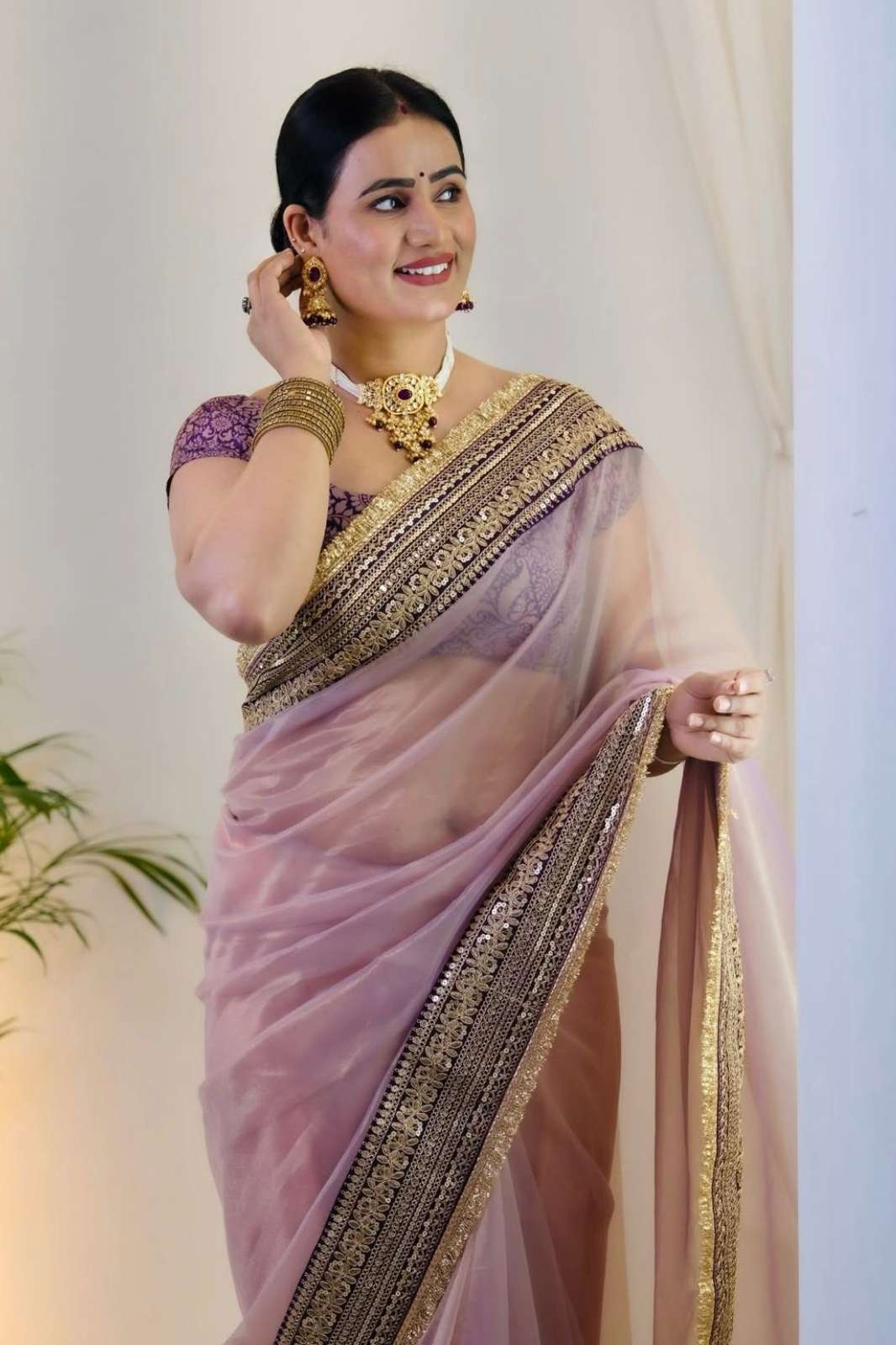 SHRI BALAJI 19993 BEAUTIFUL SEQUENCE AND DORI EMBROIDERED SOFT TWILL NET WITH LACE BORDER FOR WHOLESELLER