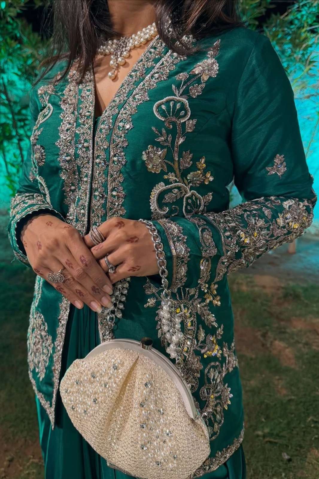 SHRI BALAJI 20033 SATIN CREPE KOTI WITH DHOTI LEHENGA PARTY WEAR COLLECTION 