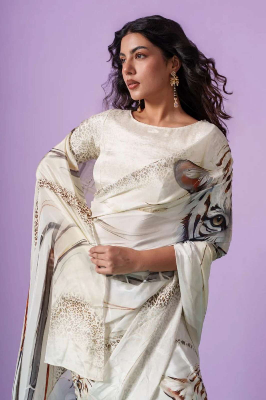 SHRI BALAJI 20095 JAPAN SATIN DIGITALLY PRINTED REGULAR WEAR TO OFFICE WEAR SAREE COLLECTION