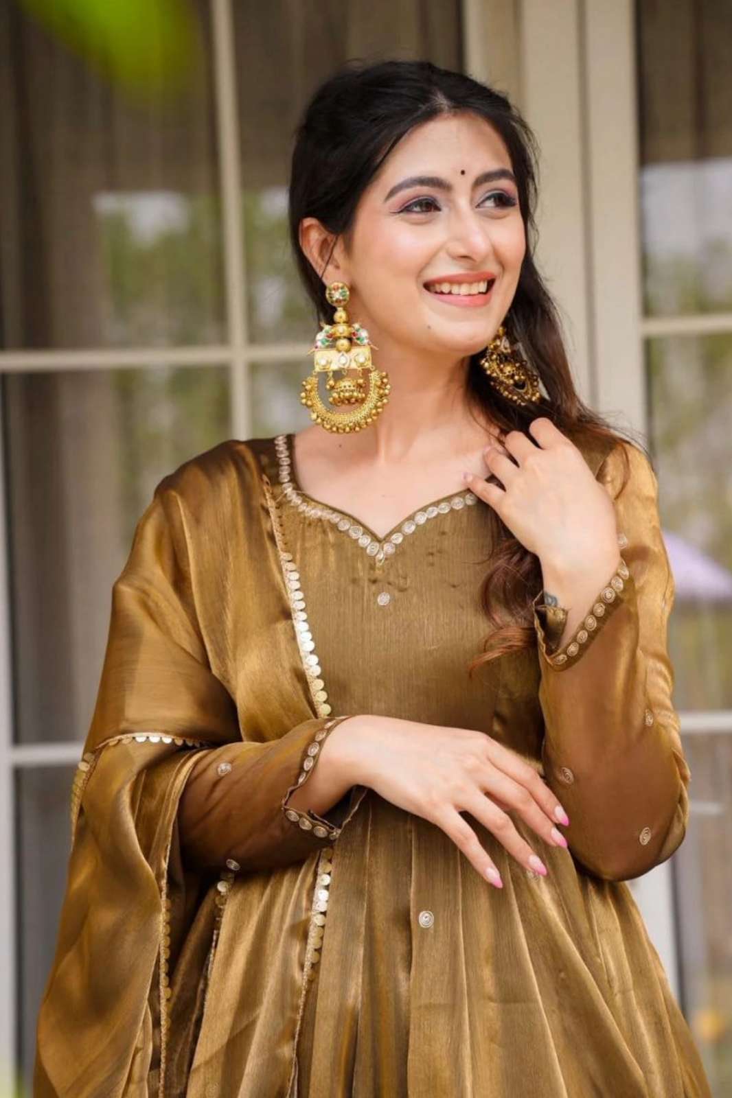 Shri balaji 5897 Ready to Wear Jimmi Choo Beautiful Thread work Anarkali Suit