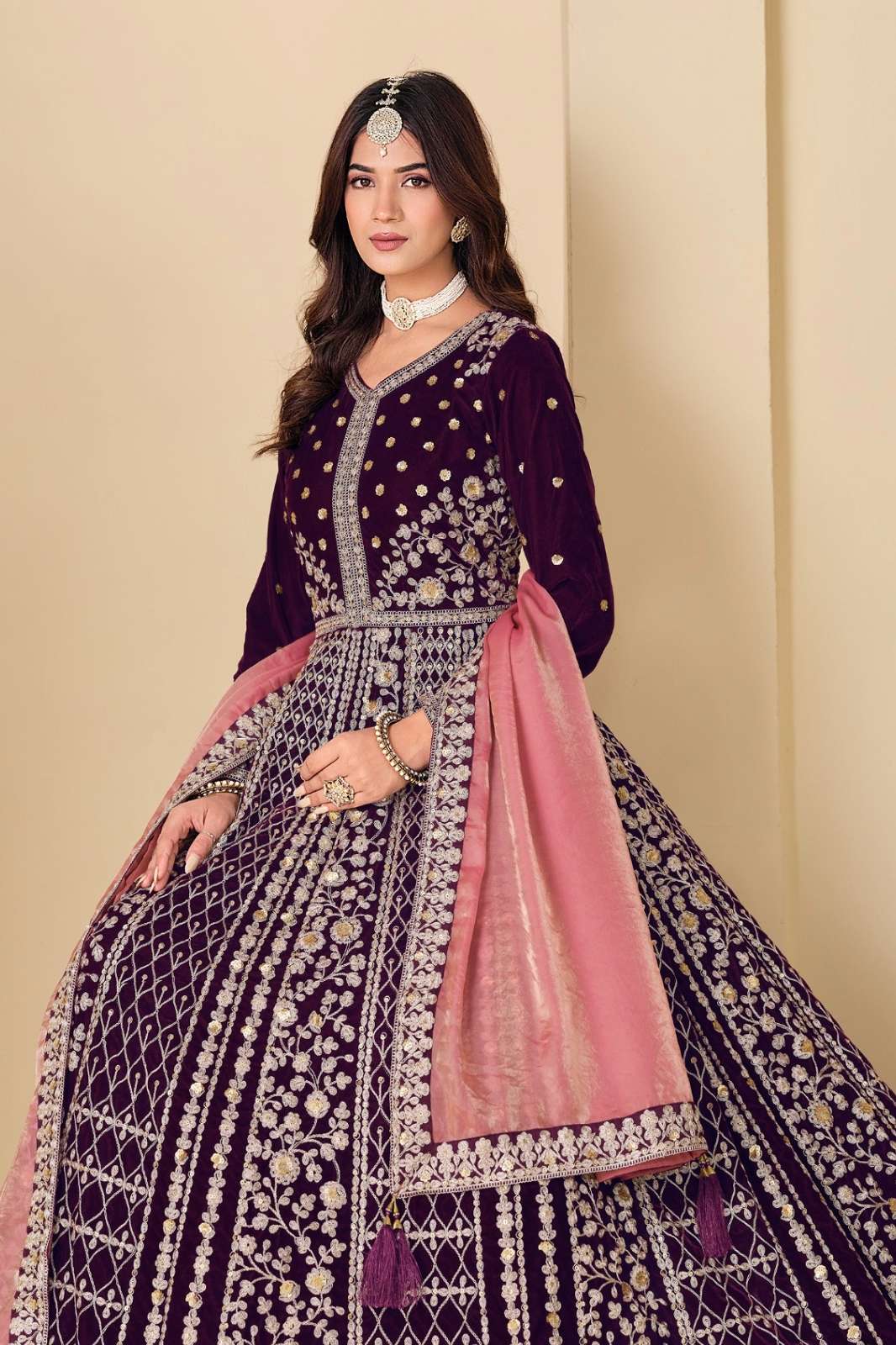 SHRI BALAJI AANAYA VOL 240 PREMIUM QUALITY HEAVY WORKED VELVET LEHENGA FOR WEDDING