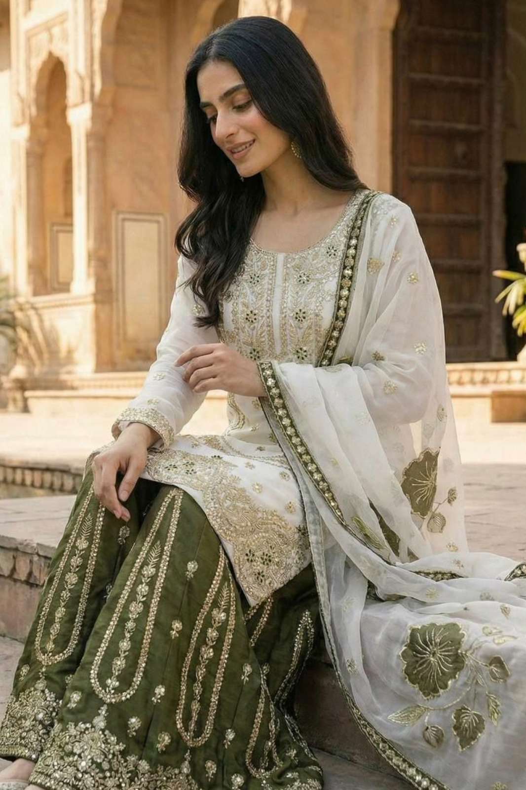 SHRI BALAJI DV 25313 STUNNING READY TO WEAR HEAVY EMBROIDERED SEQUENCE WORK  SILK SUIT FOR RESELLER