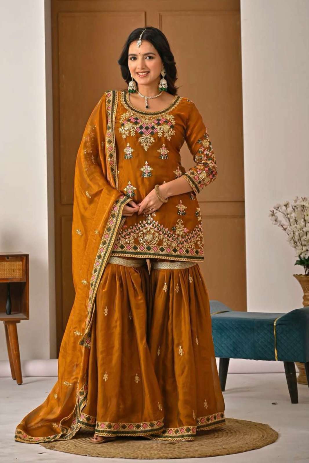 SHRI BALAJI DV 25321 READY TO WEAR ANARKALI SUIT WITH HEAVY EMBROIDERY SEQUENCES WORK FOR RESELLER 