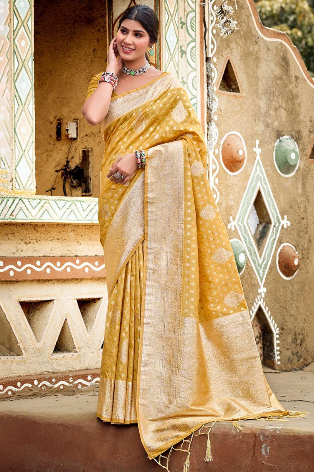 Shri Balaji Emporium Bunawat Shivali Vol 2 001 TO 006 Assam Silk Weaving Saree
