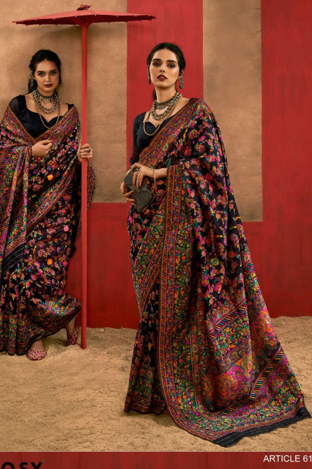 Shri Balaji Emporium Chinar Pashmina 3 Article 61 TO Article 66 Pashmina Weaving Saree