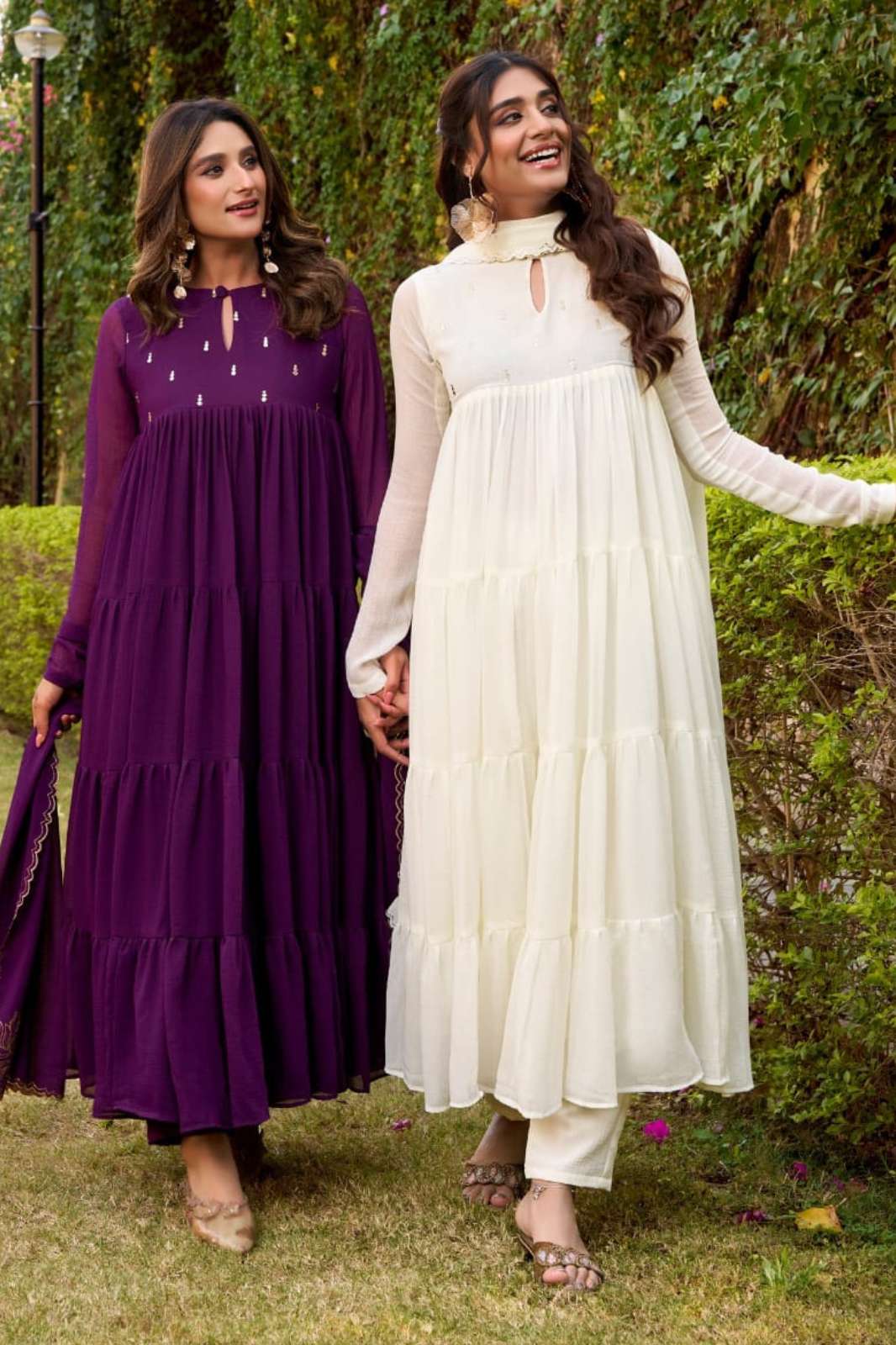 Shri Balaji Emporium Foil Work Anarkali Style Dress