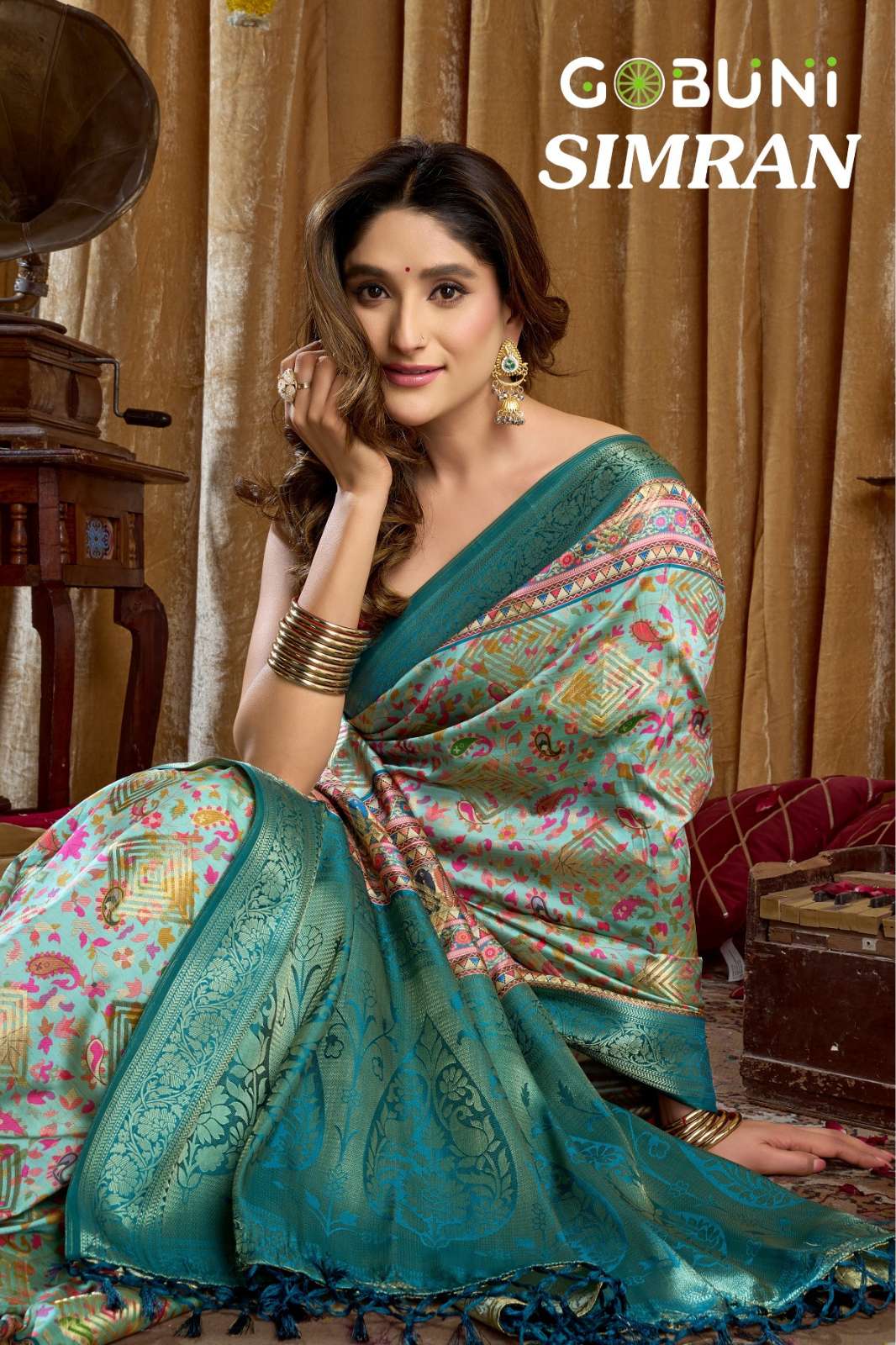 Shri Balaji Emporium Gobuni Simran 3001 To 3006 Digital Printed Saree