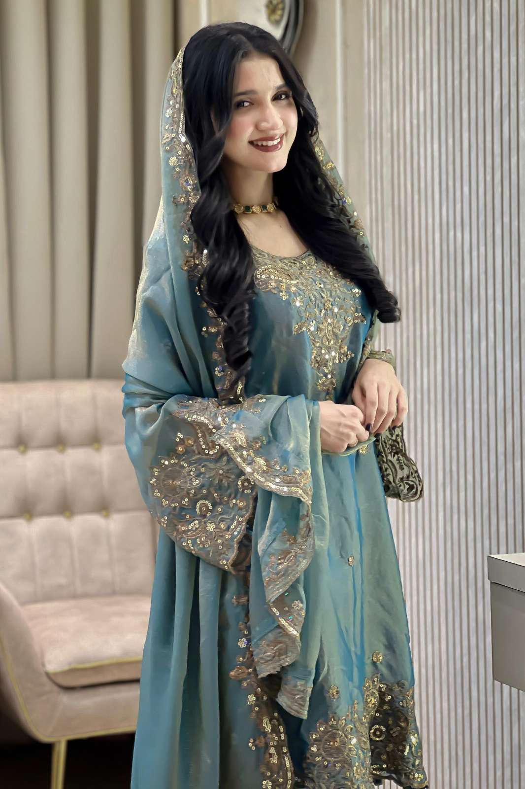 Shri Balaji Emporium LC 1444 Beautiful Nc Mos Silk Salwar Suit