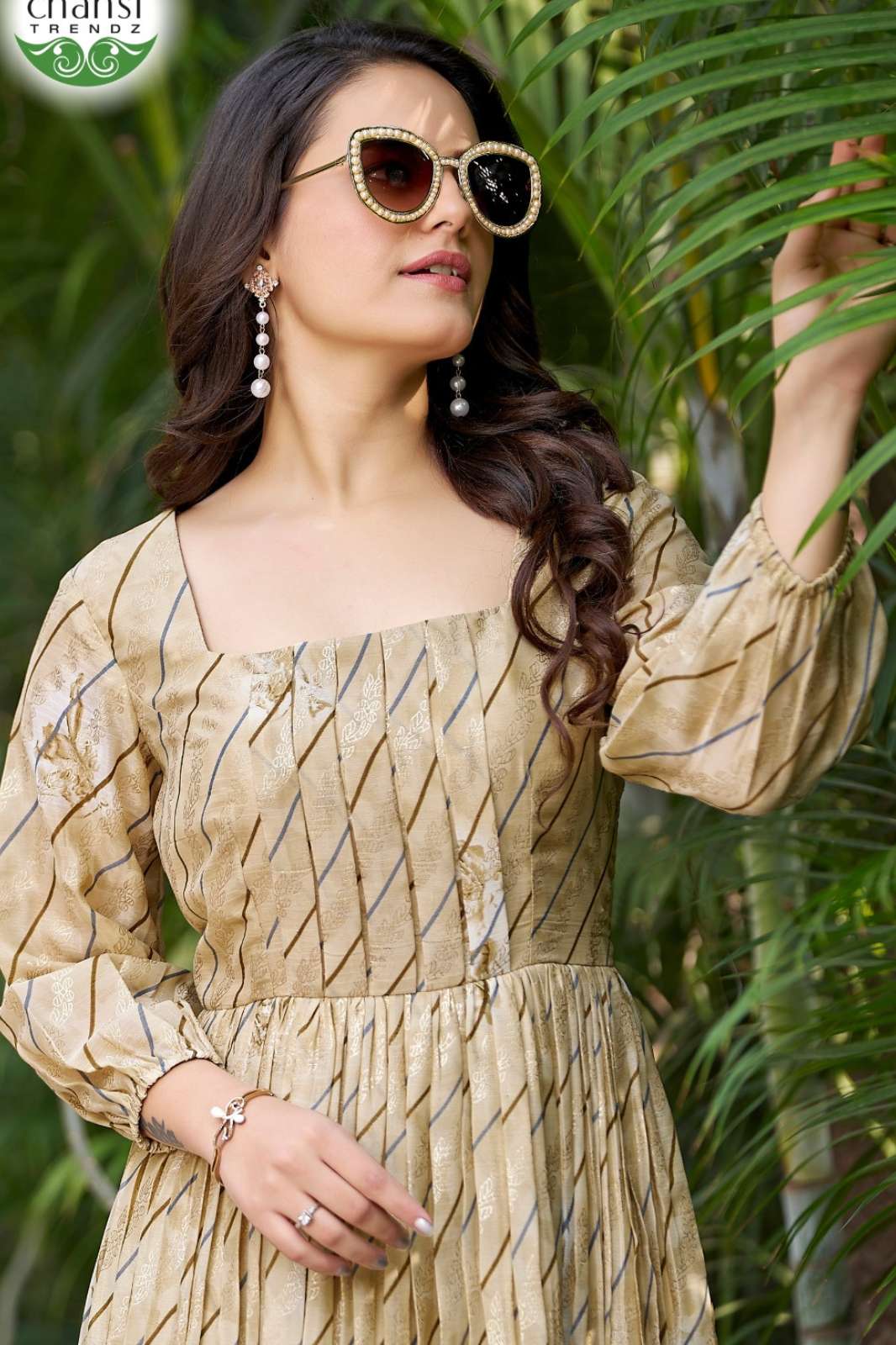 Shri Balaji Emporium PADMAJA CT 235 COLOURS Chinon Designer Gown