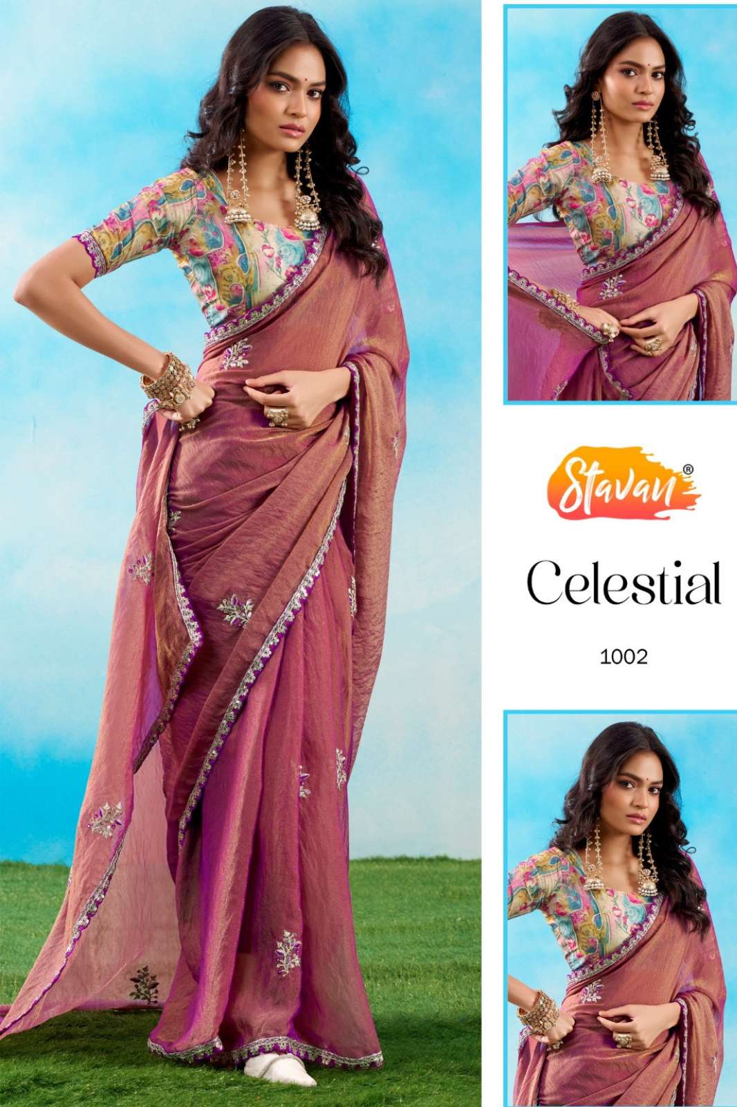 Shri Balaji Emporium Stavan Celestial Fancy Designed Collection Saree