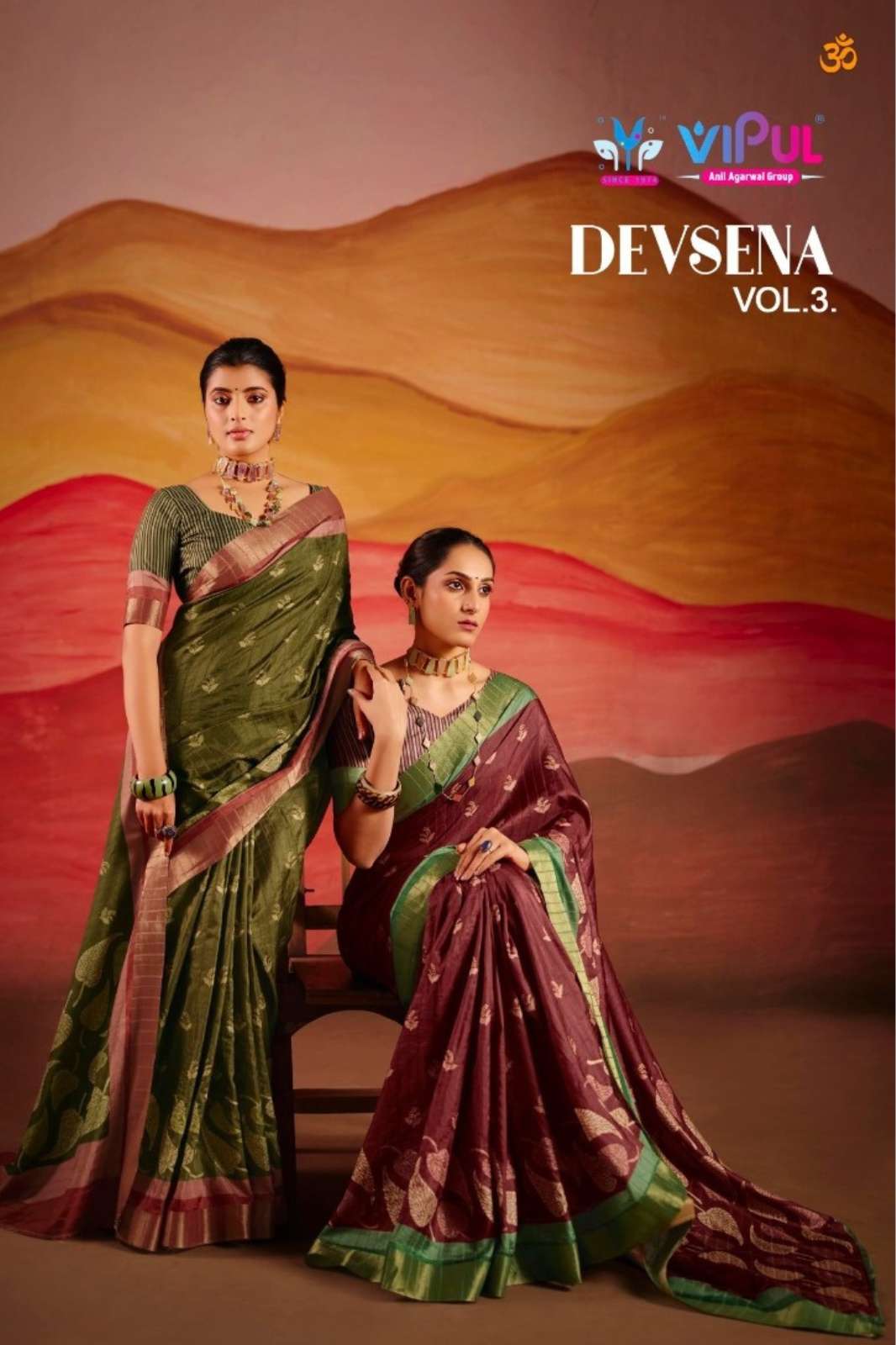 Shri Balaji Emporium Vipul DEVSENA VOL 03 93060A TO 93060F Cotton Saree