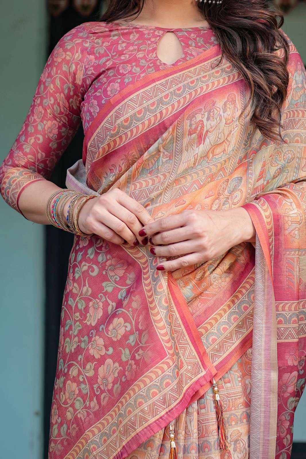 SHRI BALAJI HANDLOOM 185 PREMIUM HANDLOOM PRINTED SAREE FOR WHOLESELLER