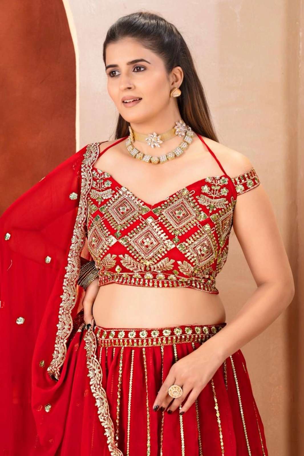 SHRI BALAJI LAUNCHES DB 3095 STUNNING HEAVY EMBROIDERED PARTY WEAR LEHENGA FOR WHOLESELLER