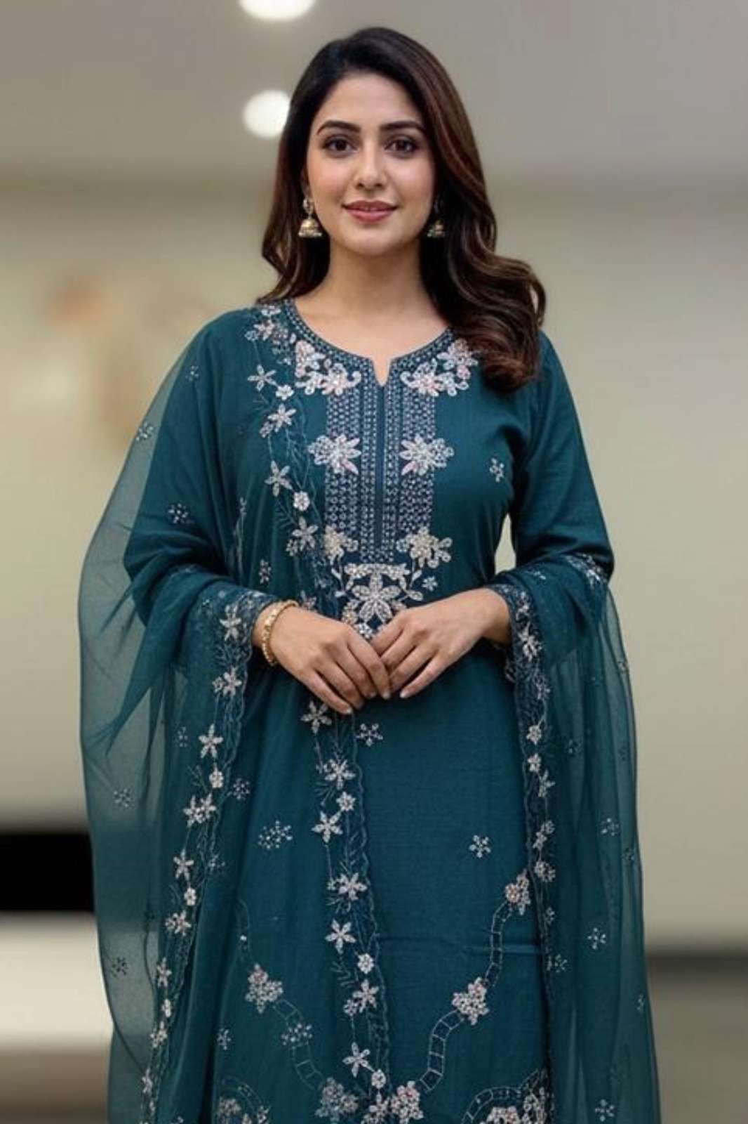 SHRI BALAJI LAUNCHES HOOR TEX HF 382 A STUNNING VISCOSE EMBROIDERED PAKISTANI SUIT FOR WHOLESELLER