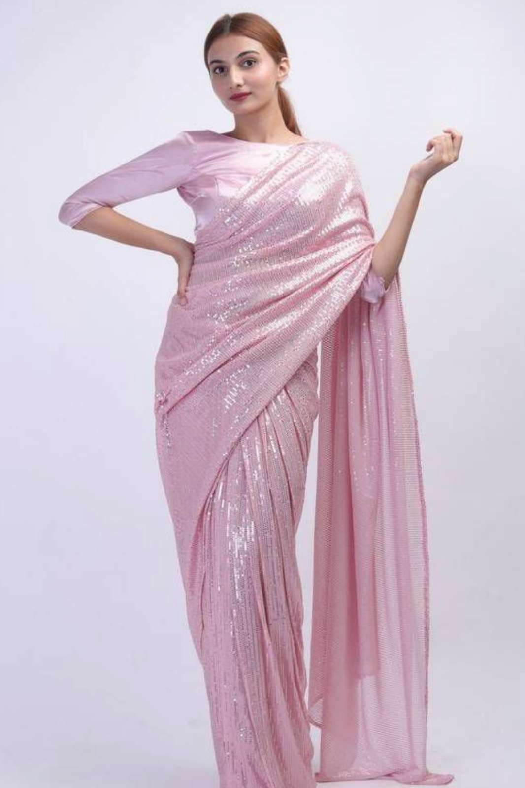 SHRI BALAJI LAUNCHES NITYA BOLLYWOOD SEQUENCE FABRIC SAREE FOR WHOLESELLER