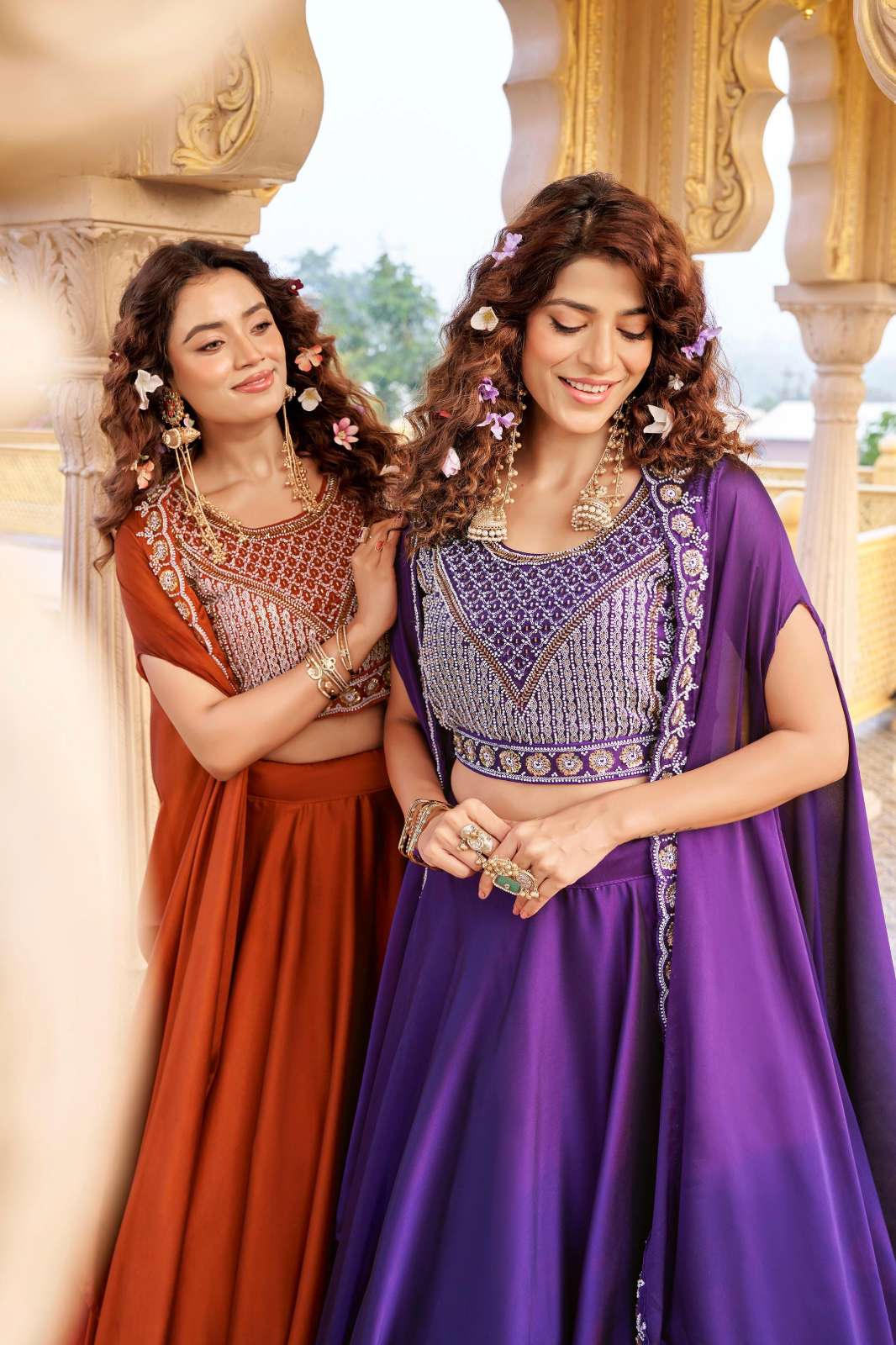 SHRI BALAJI LAUNCHES NITYA RM155 SILK LEHENGA WITH SEQUENCE AND MOTI EMBROIDERED WORK FOR WHOLESELLER