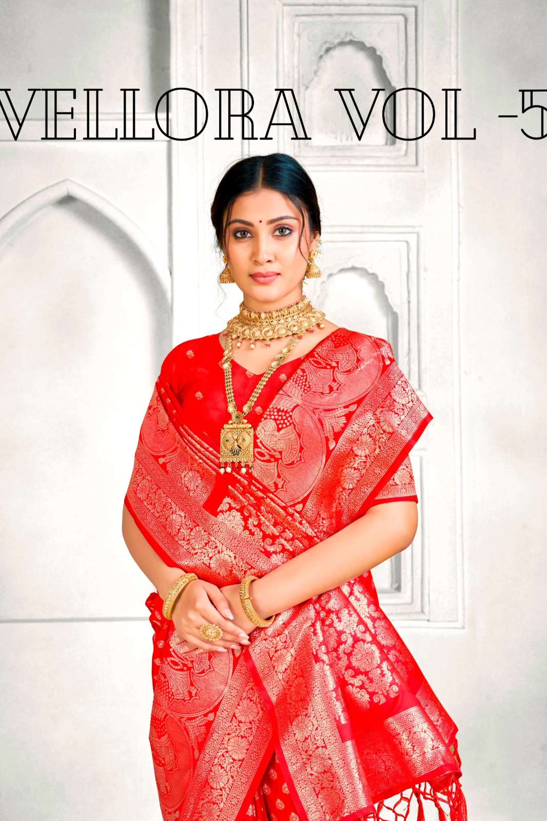 SHRI BALAJI LAUNCHES Vellora Vol 5 BEAUTIFUL BANARASI SILK ZARI WEAVING WEDDING SAREE FOR WHOLESELLER