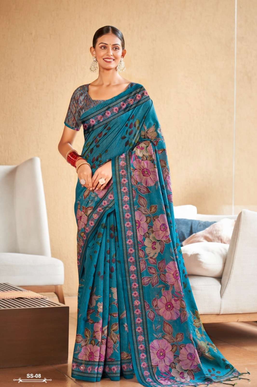 SHRI BALAJI PRESENTS 20186 PREMIM TUSSAR SILK WITJ AARIWORK SAREE COLLECTION 