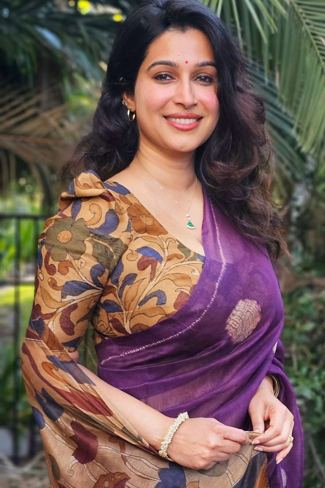 SHRI BALAJI PRESENTS 20190 KALAMKARI PRINT SILK FABRIC FESTIVE WEAR SAREE 