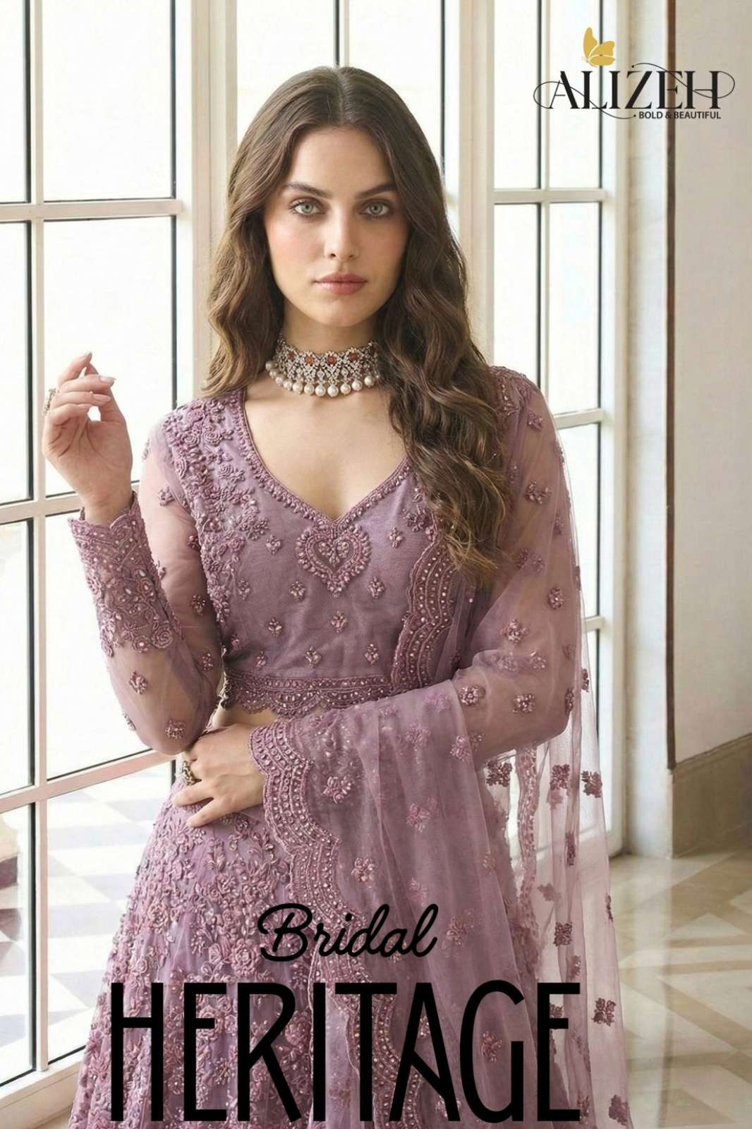 SHRI BALAJI PRESENTS ALIZEH 1074 PREMIUM THREAD EMBROIDERED LEHENGA COLLECTION FOR WHOLESELLER