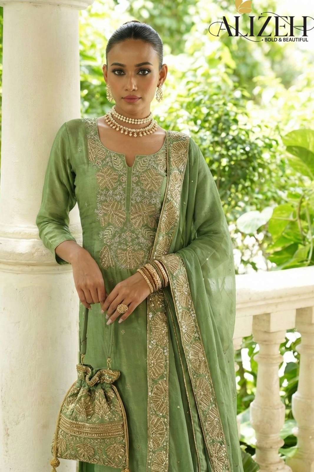 SHRI BALAJI PRESENTS ALIZEH 7058 TO 7061 PREMIUM PURE SHIMMER SILK PAKISTANI SUIT COLLECTION FOR WHOLESELLER