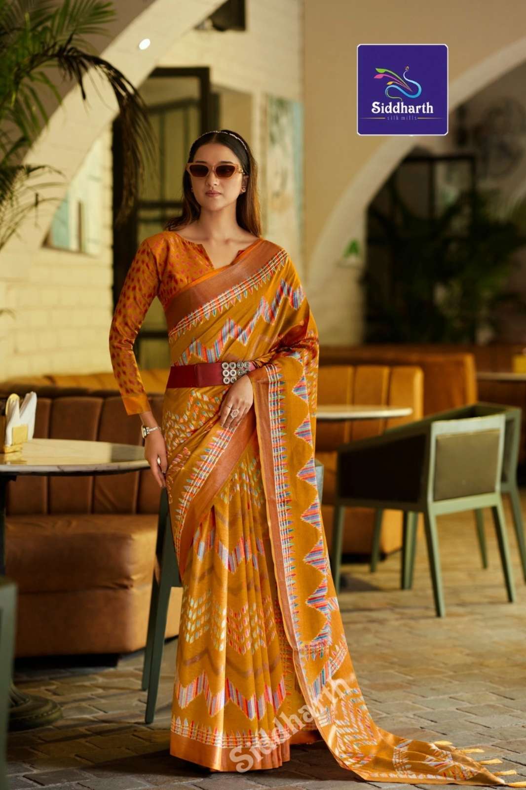 Shri Balaji Presents Bally ikkat designer brasso beautiful festive wear saree collection 