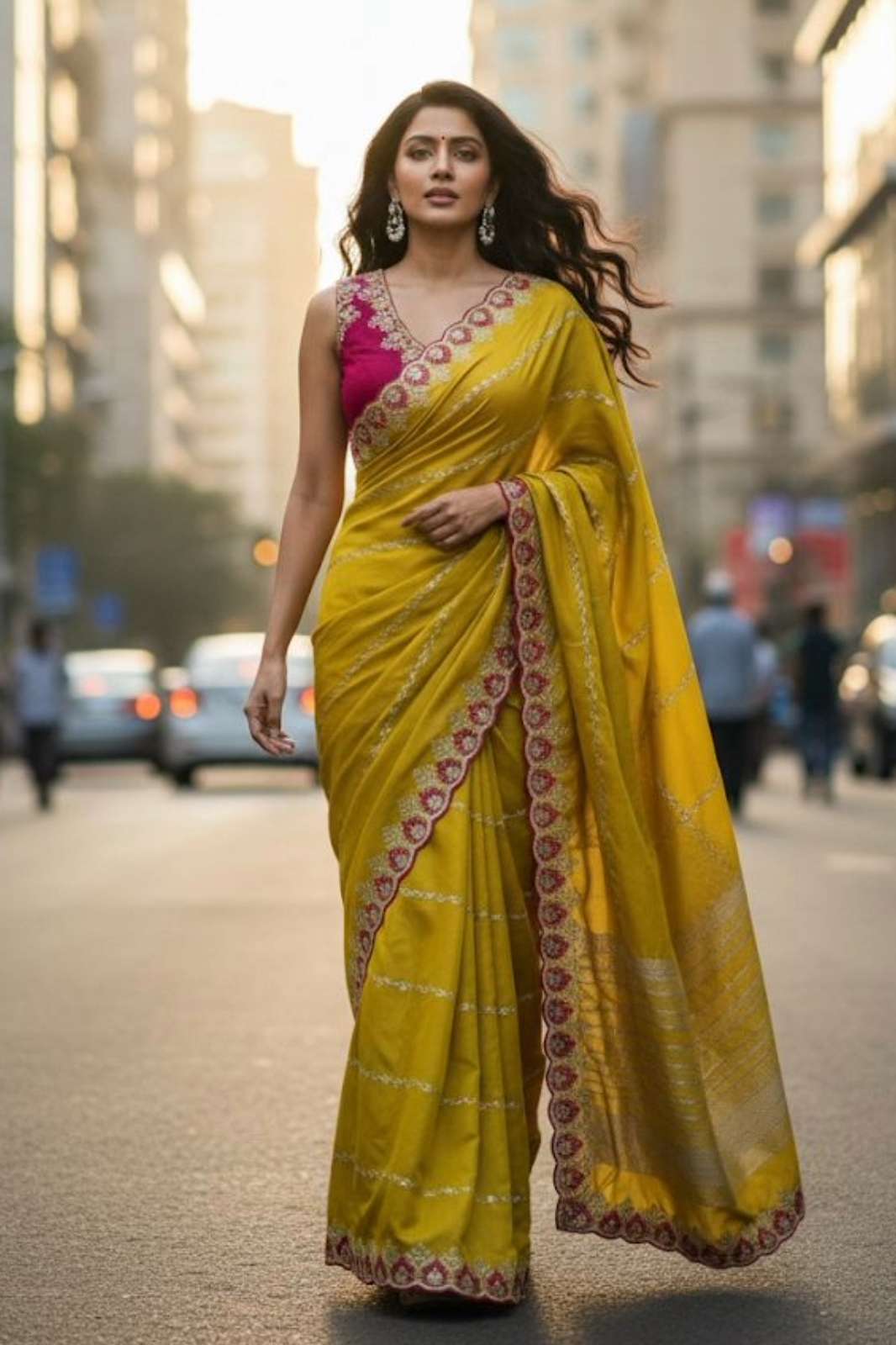 SHRI BALAJI PRESENTS CHK002 ZARI EMBROIDERED WITH BUTTI WORK GEORGETTE SAREE COLLECTION 