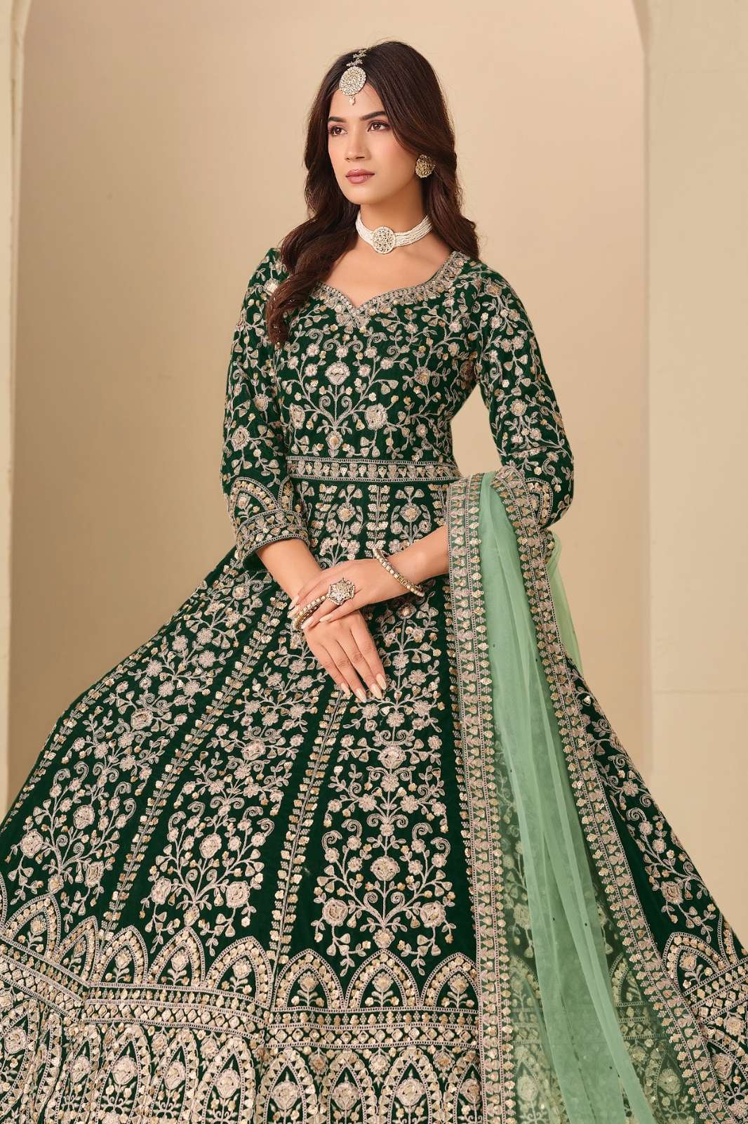 SHRI BALAJI PRESENTS DANI AANAYA VOL 239 HEAVY EMBROIDERED VELVET LEHENGA FOR WHOLESELLER