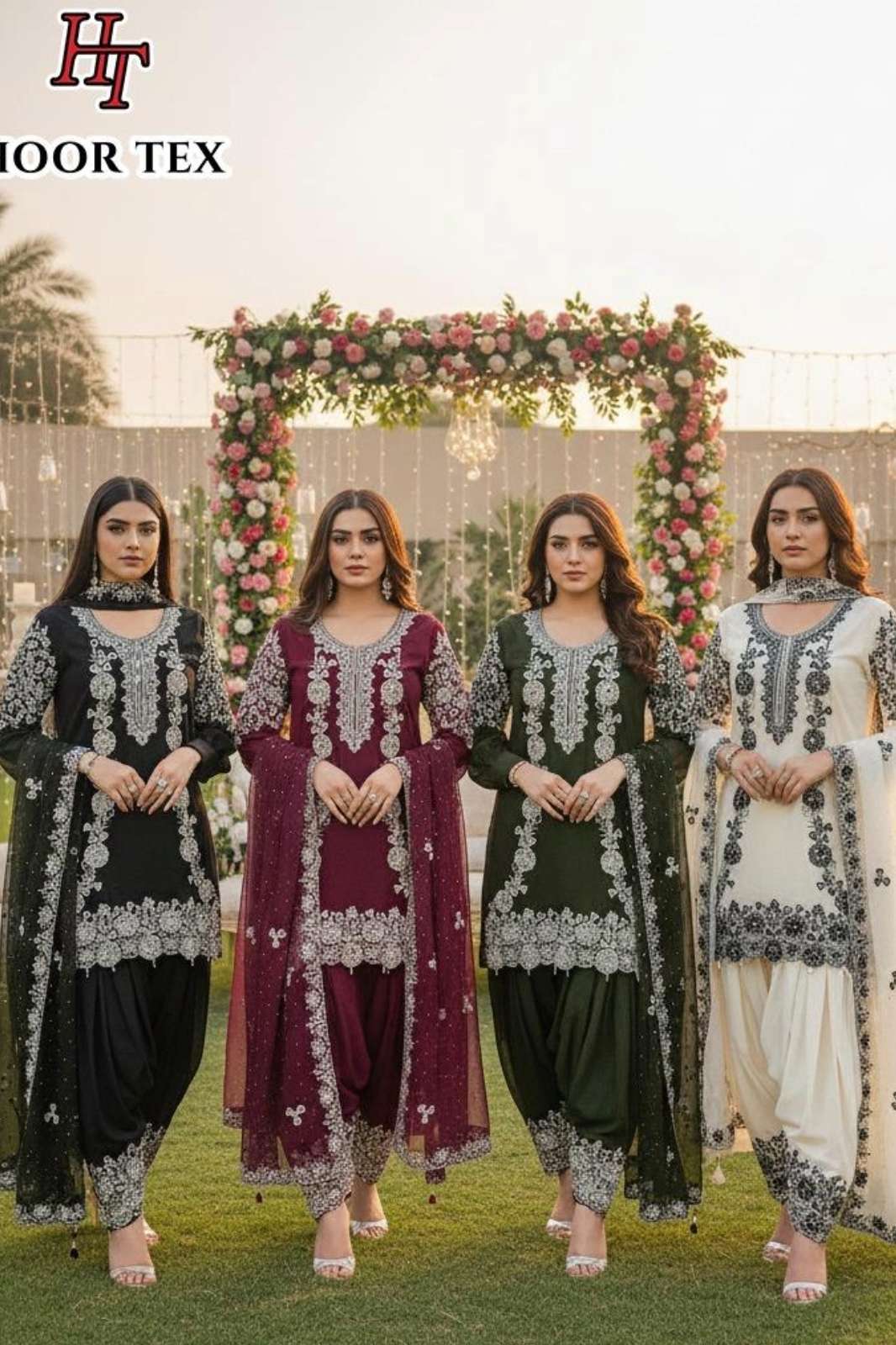 SHRI BALAJI PRESENTS HF 489 A READY TO WEAR HEAVY GEORGETTE ZARKAN WORK PAKISTANI SUIT FOR WHOLESELLER