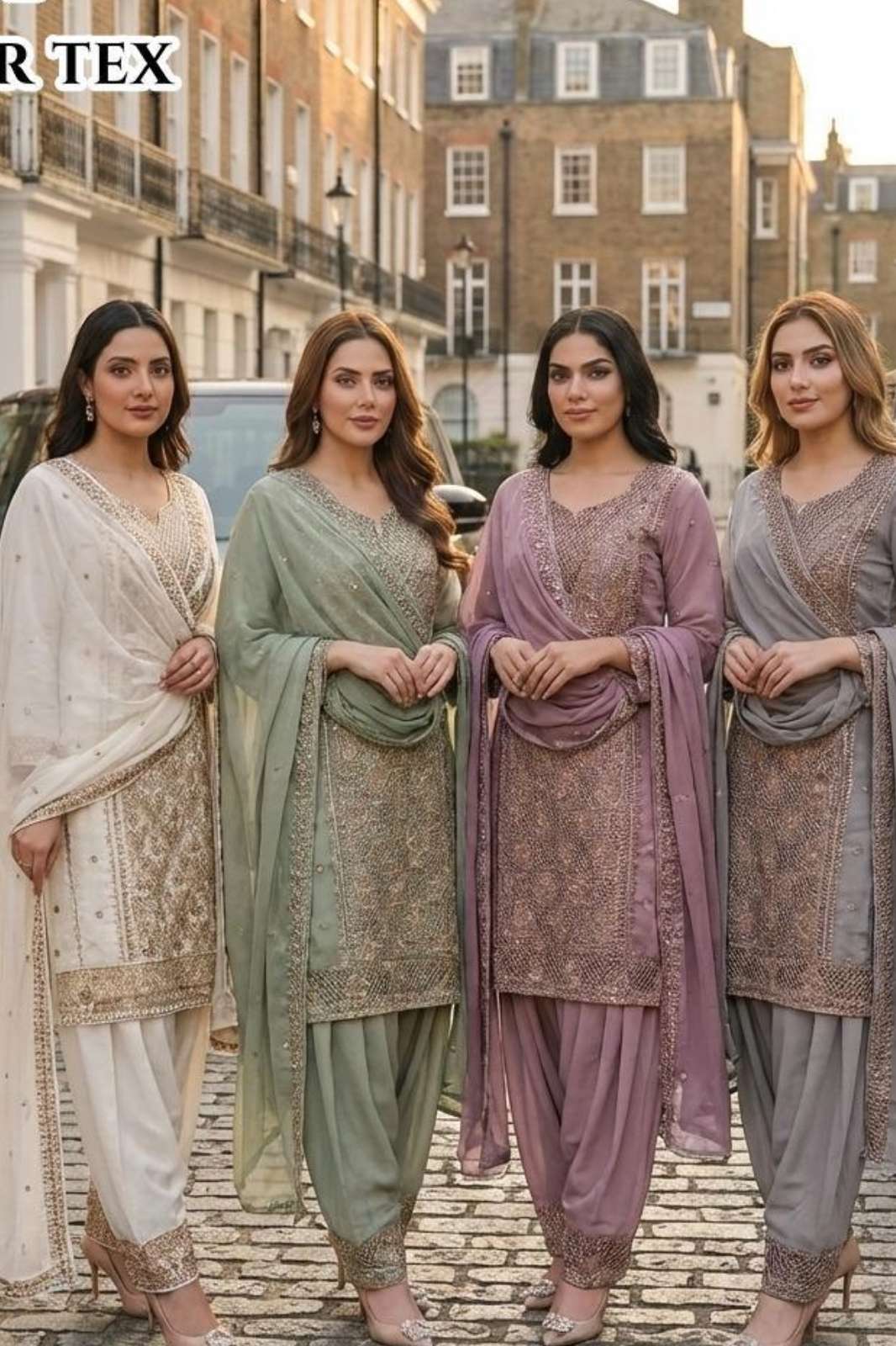 SHRI BALAJI PRESENTS HF 490 A READY TO WEAR HEAVY GEORGETTE CUT WORK PAKISTANI SUIT FOR WHOLESELLER