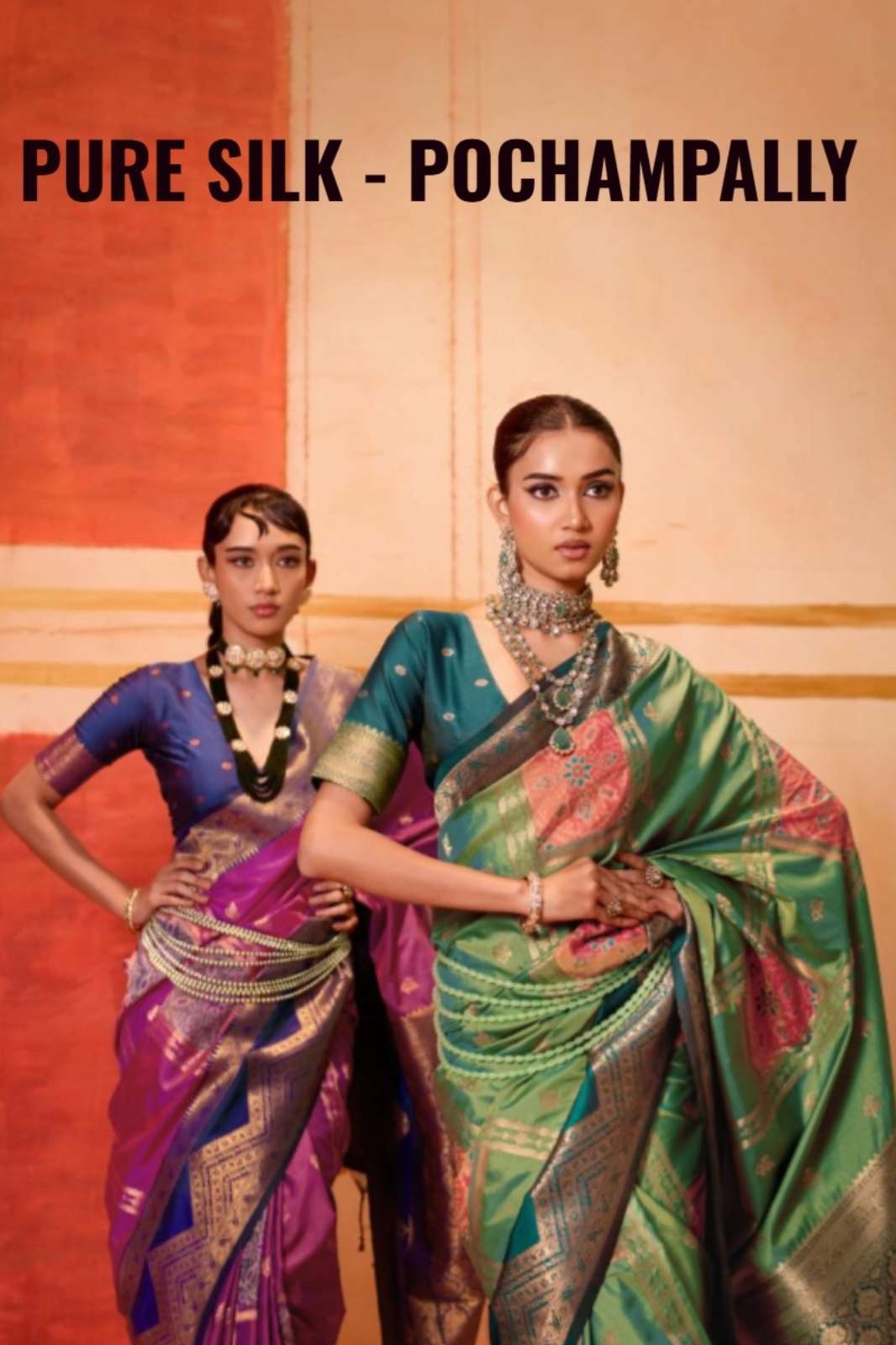 SHRI BALAJI PRESENTS RAJTEX POCHAMPALLY PURE SILK HANDLOOM WEAVING SAREE