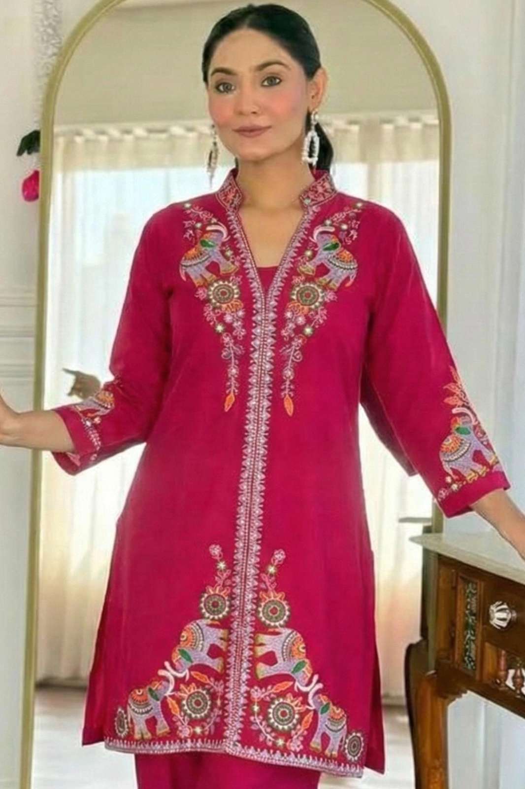 SHRI BALAJI PRESENTS SACHIN ROMAN SILK EMBROIDERED PARTY WEAR TO REGULAR WEAR CO OR SET 