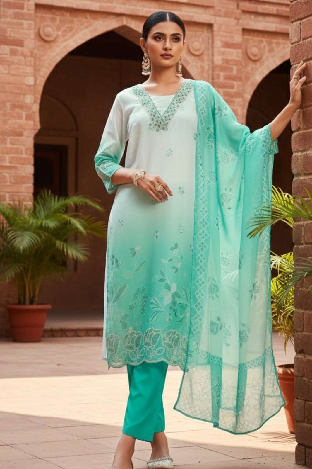 Shri Balaji presents Sanjana Lifestyle Sahiba Vol 1 Hand Embroidered sequence work Organza Suit for Wholeseller