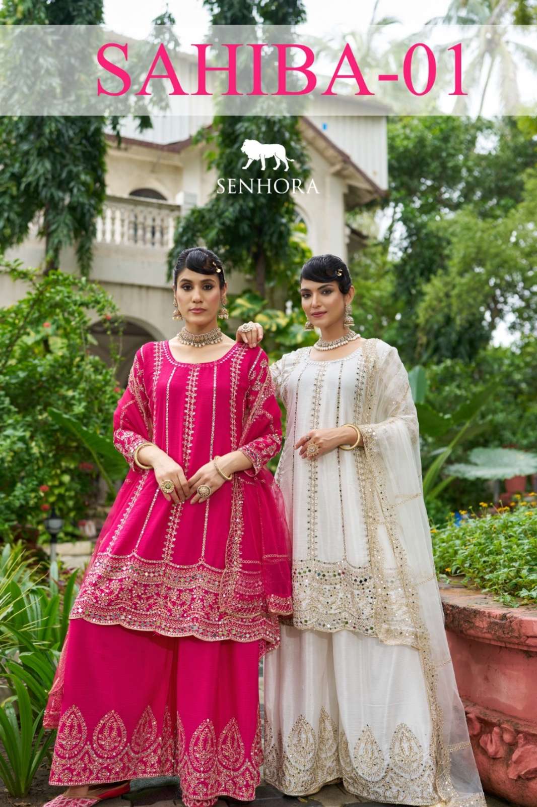 SHRI BALAJI PRESENTS SENHORA SAHIBA VOL 1 PREMIUM ANARKALI SHARARA COLLECTION FOR WHOLESELLER