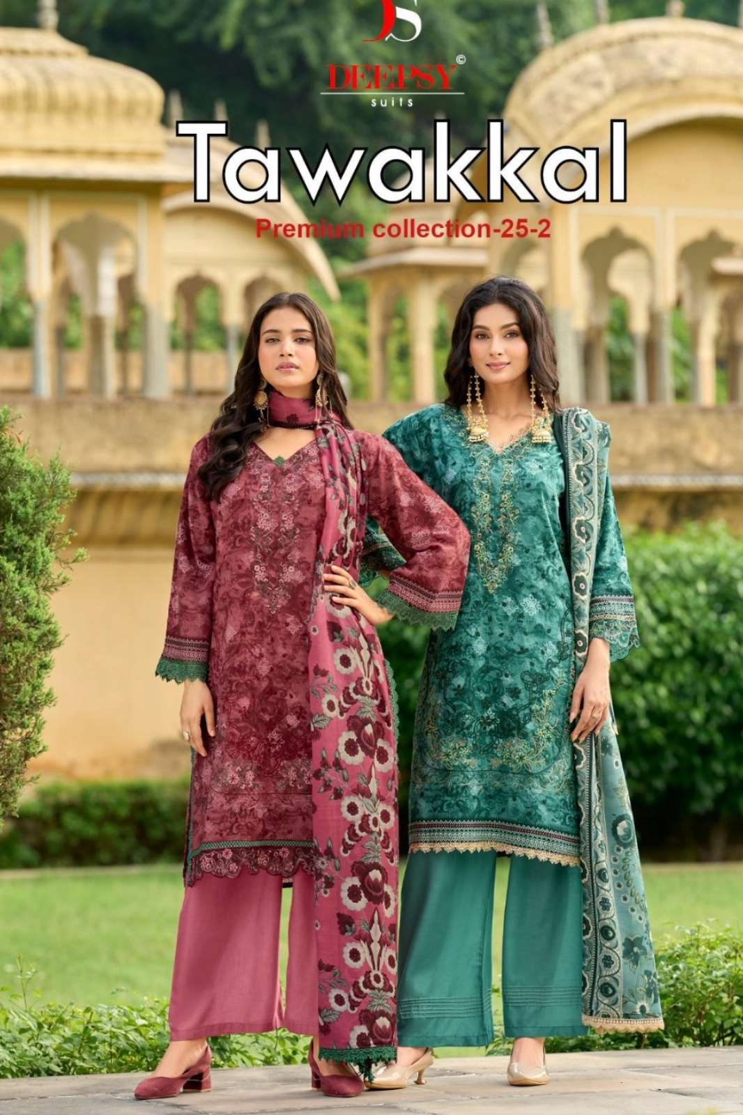 Shri balaji presents Shree Fabs Tawakkal Premium Pakistani Suit with hand embroidery