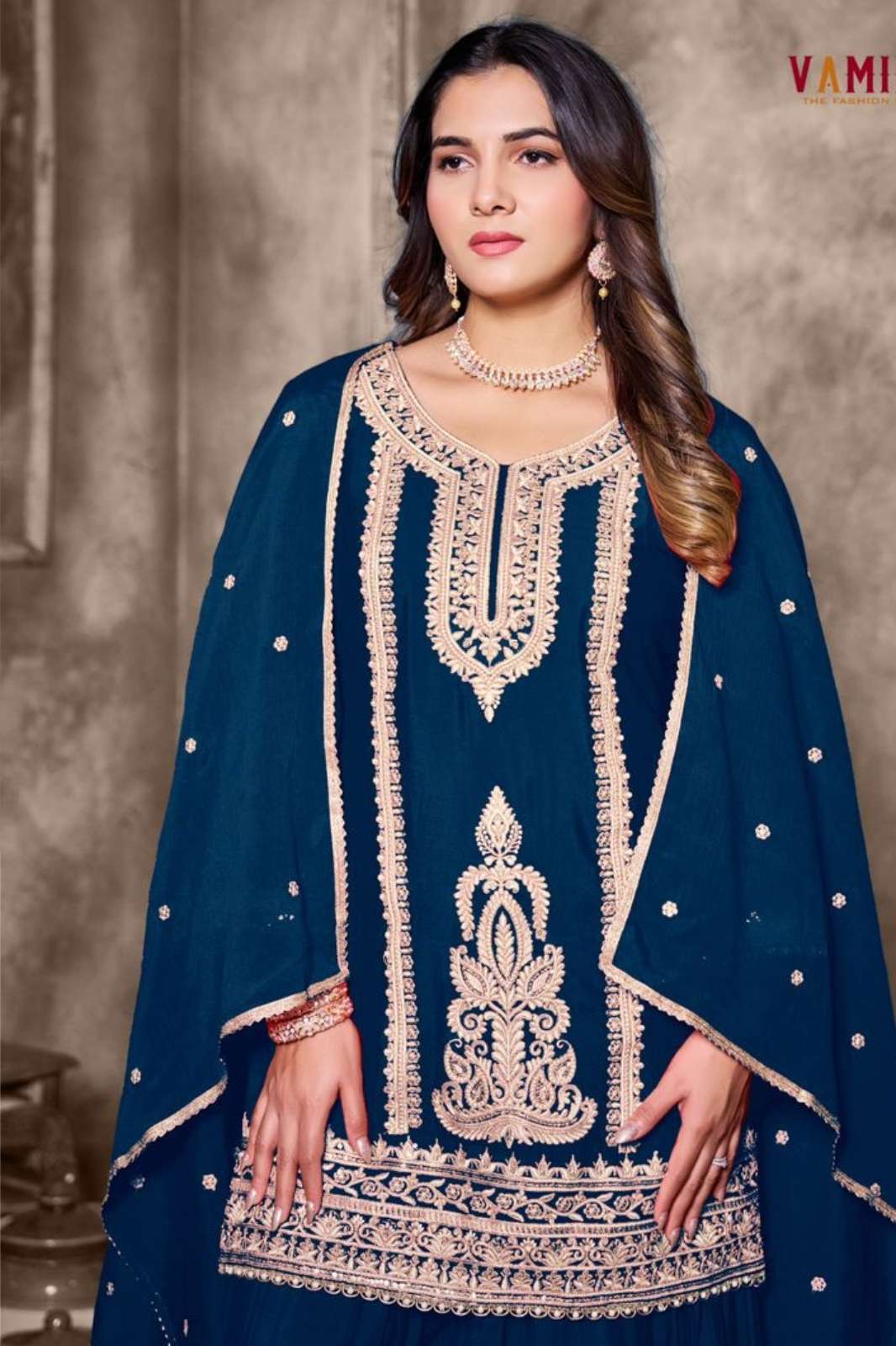 SHRI BALAJI PRESENTS VAMIKA ASHIMA VOL 2 HEAVY WORKED CHINON FABRIC MUSLIM STLYE SUITS COLLECTION FOR RESELLERS