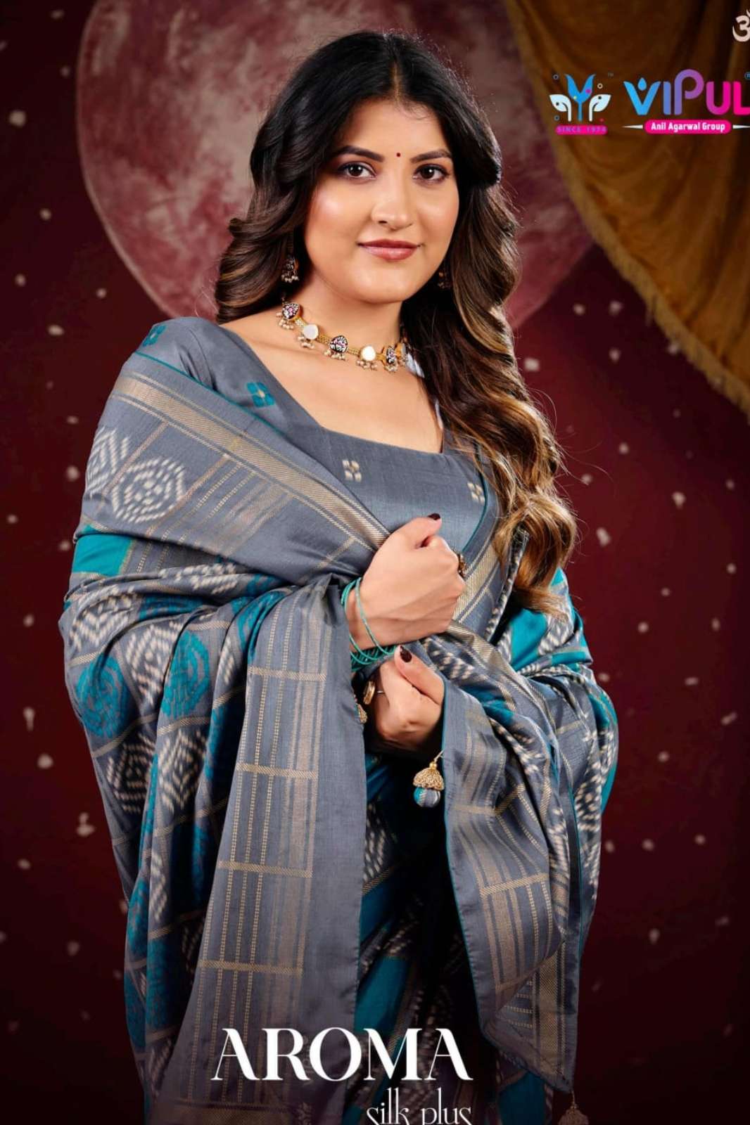 SHRI BALAJI PRESENTS VIPUL AROMA SILK PLUS VOL 10 PATOLA PRINTED SILK SAREE FOR WHOLESELLERS