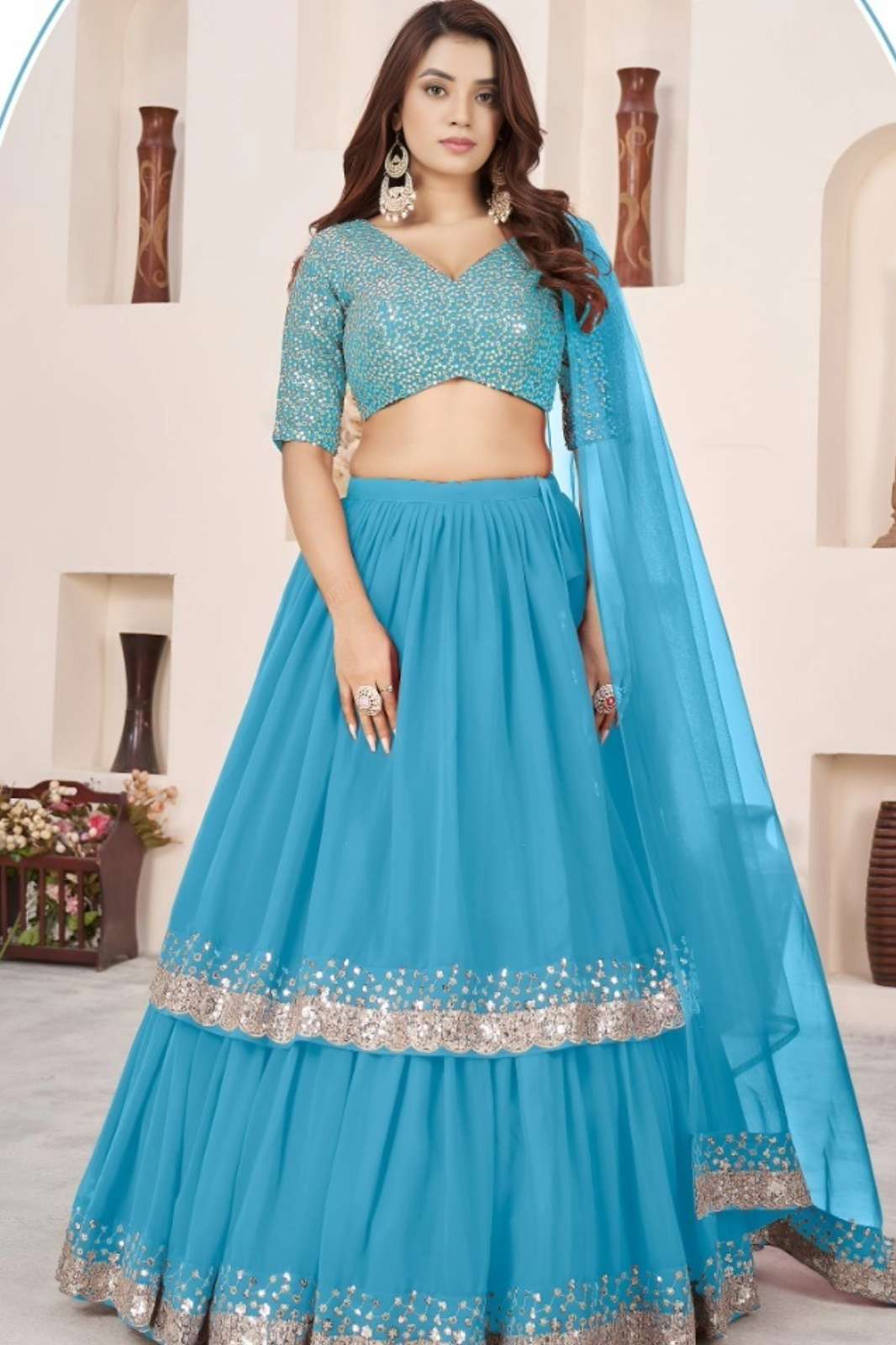 SHRI BALAJI PRESENTS ZEEL Anchal Vol 2 EXCLUSIVE HEAVY WORK GEORGETTE LEHENGA COLLECTION FOR WHOLSELLER