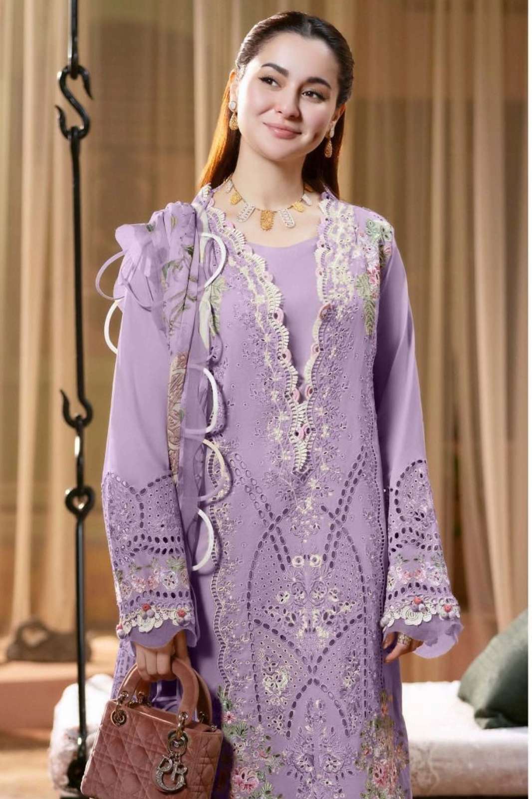 SHRI BALAJI SANIYA TRENDS OMBRÉ VOL 25Nx COTTON CHIKANKARI SUIT FOR WHOLESELLER