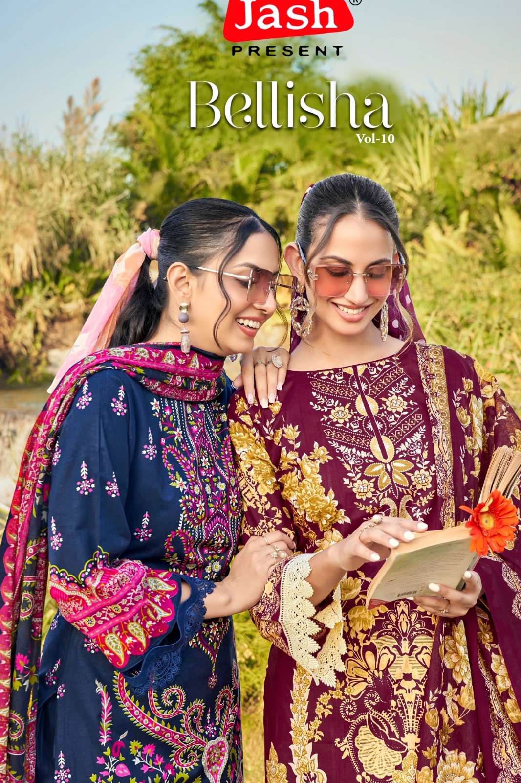 TEAM JASH BELLISHA VOL10 BEAUTIFUL PRINTED PURE COTTON SUIT WITH ELEGANT DESIGN